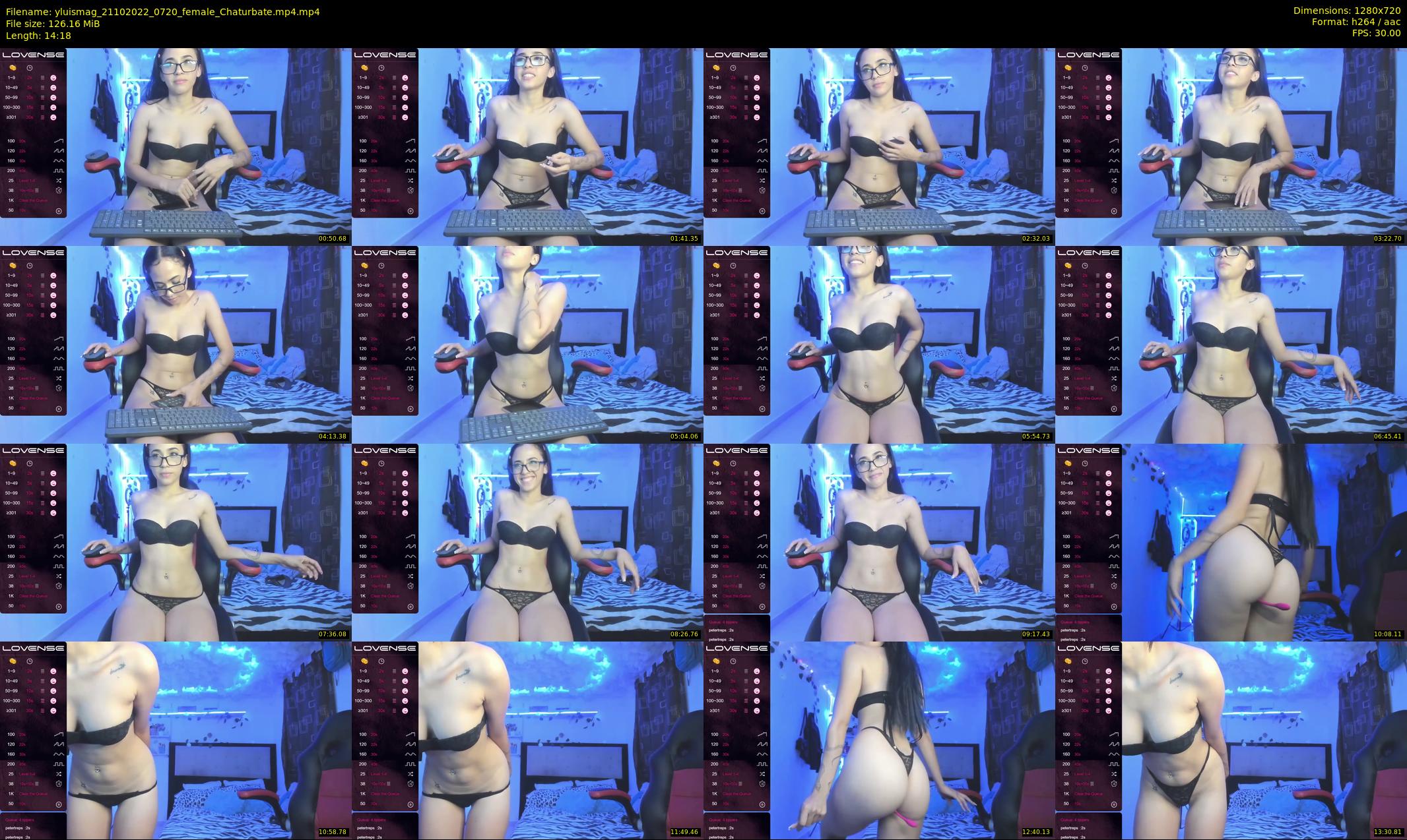yluismag — 15 minute Chaturbate female cam show recording, 720p, Oct 21, 2022