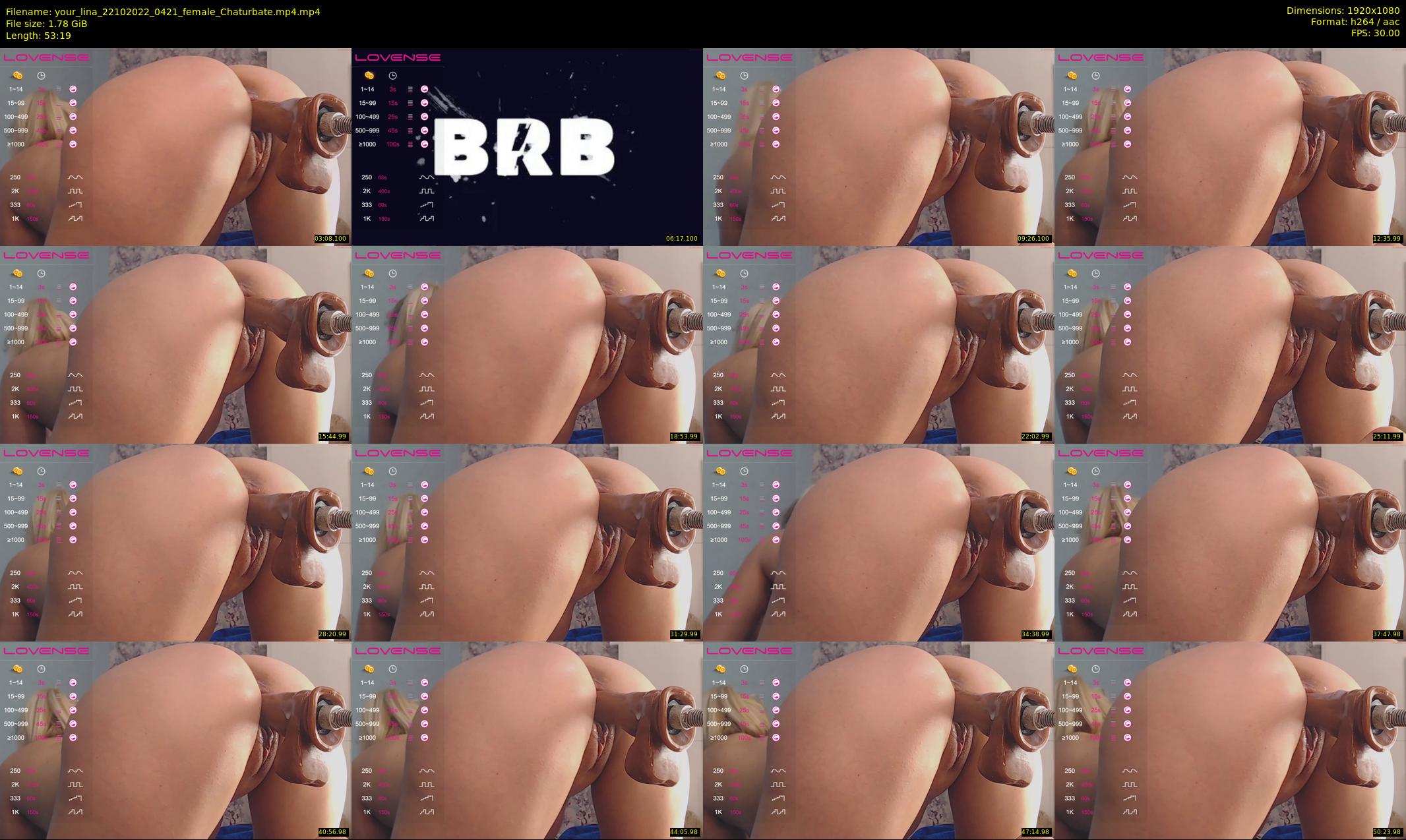 your_lina — 54 minute Chaturbate female cam show recording, 1080p, Oct 22, 2022