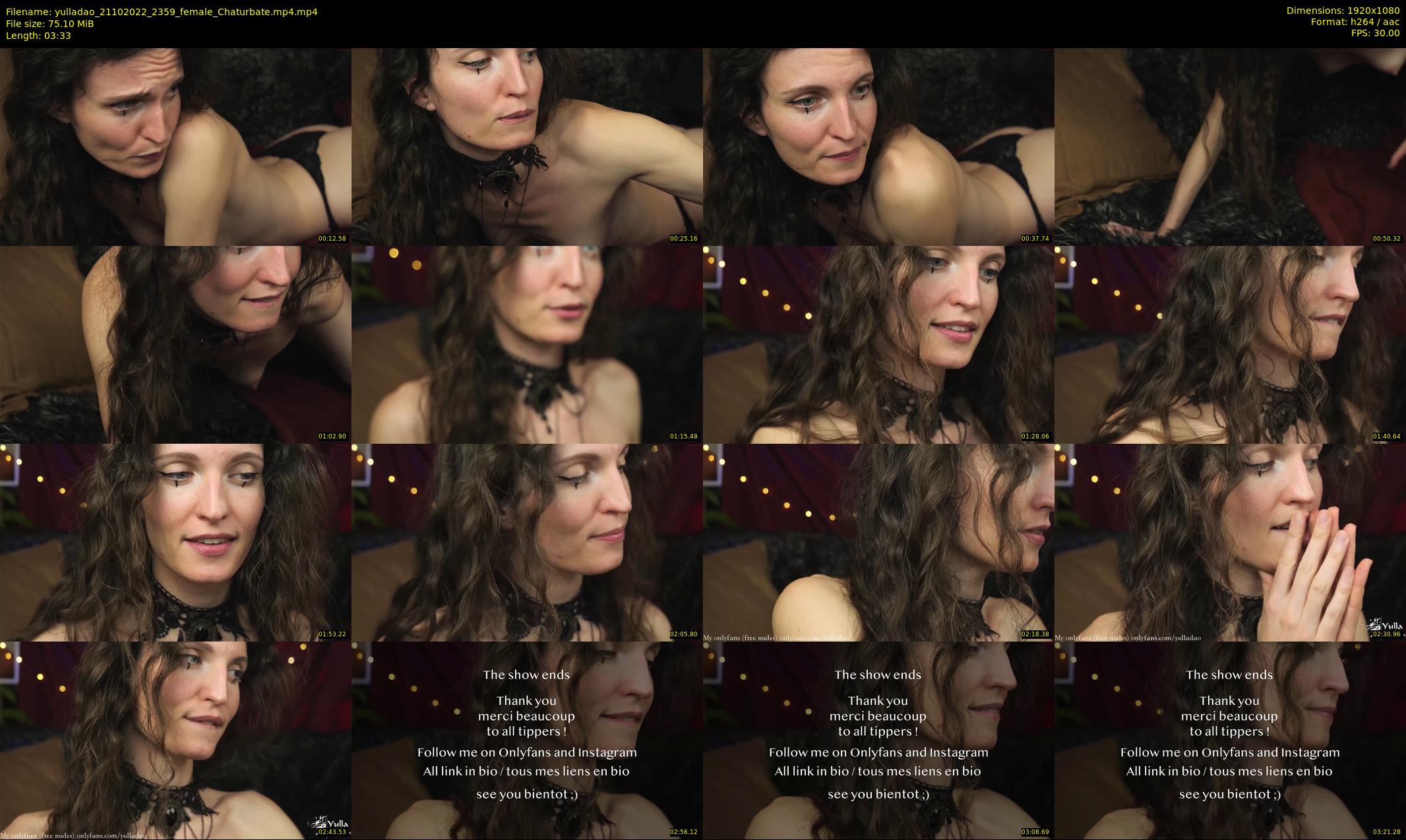 yulladao — 4 minute Chaturbate female cam show recording, 1080p, Oct 21, 2022
