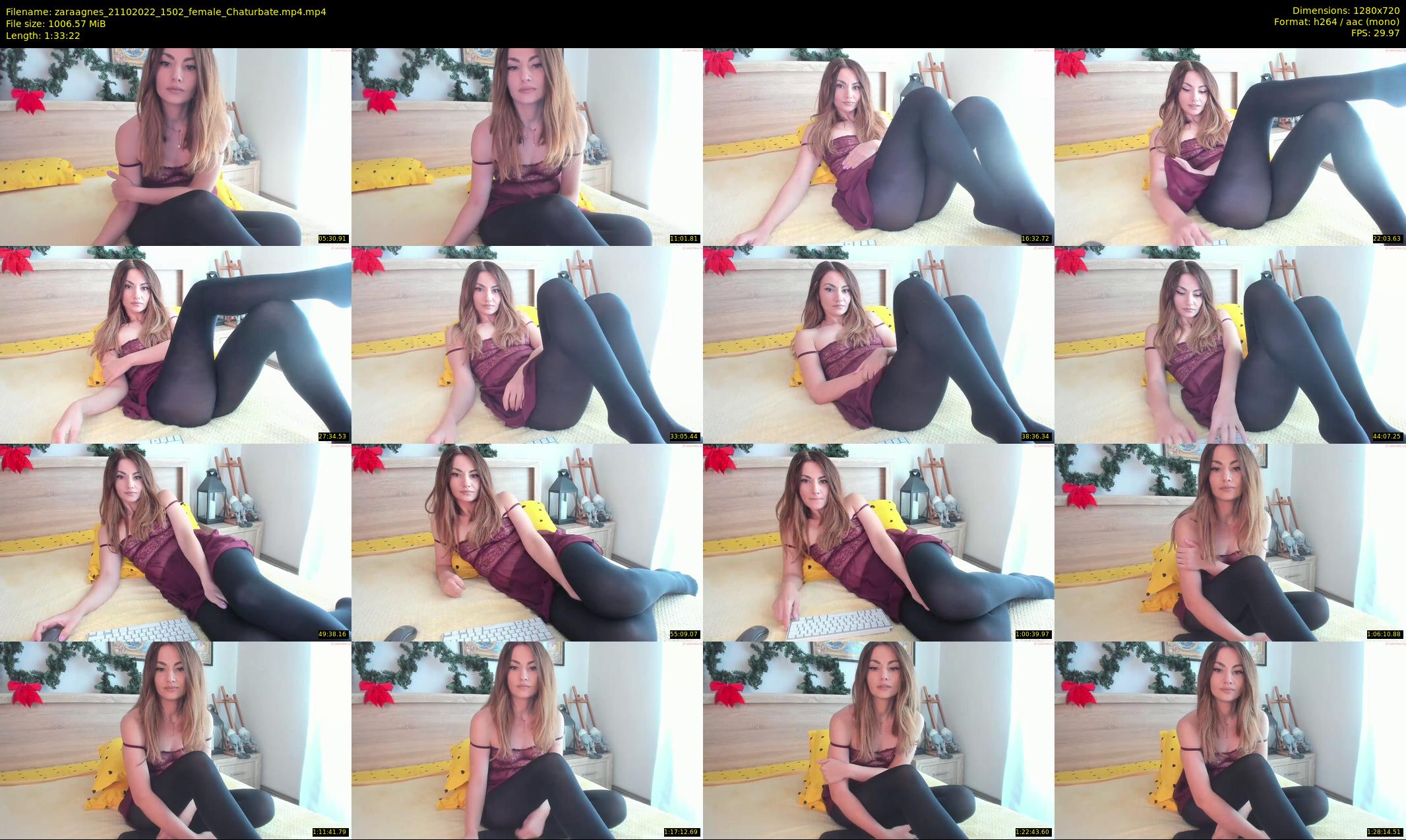 zaraagnes — 94 minute Chaturbate female cam show recording, 720p, Oct 21, 2022