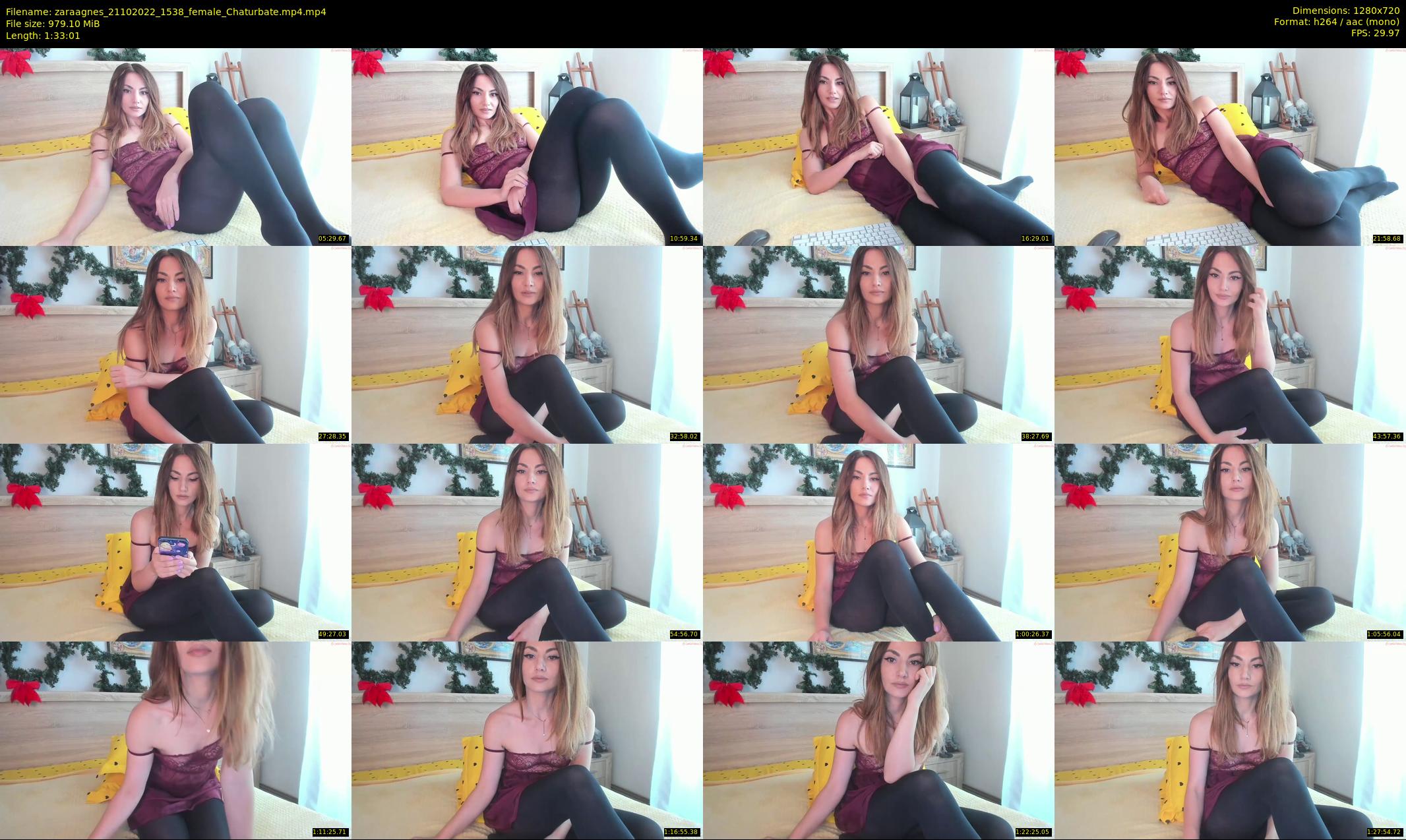 zaraagnes — 94 minute Chaturbate female cam show recording, 720p, Oct 21, 2022