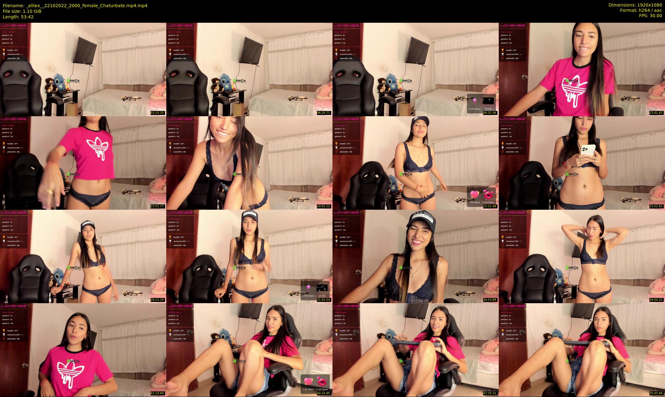 _alliex_ — 54 minute Chaturbate female cam show recording, 1080p, Oct 22, 2022