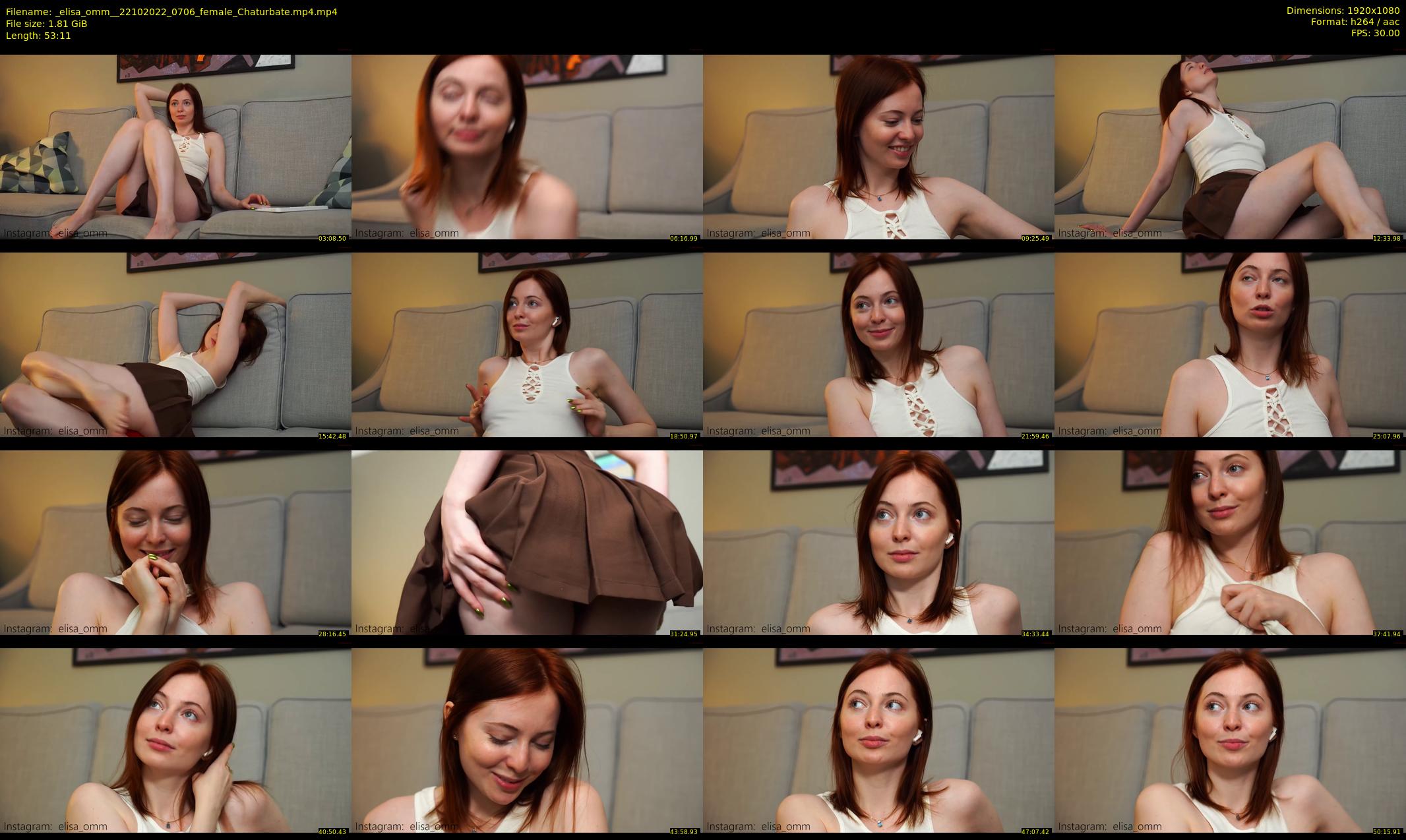 _elisa_omm_ — 54 minute Chaturbate female cam show recording, 1080p, Oct 22, 2022