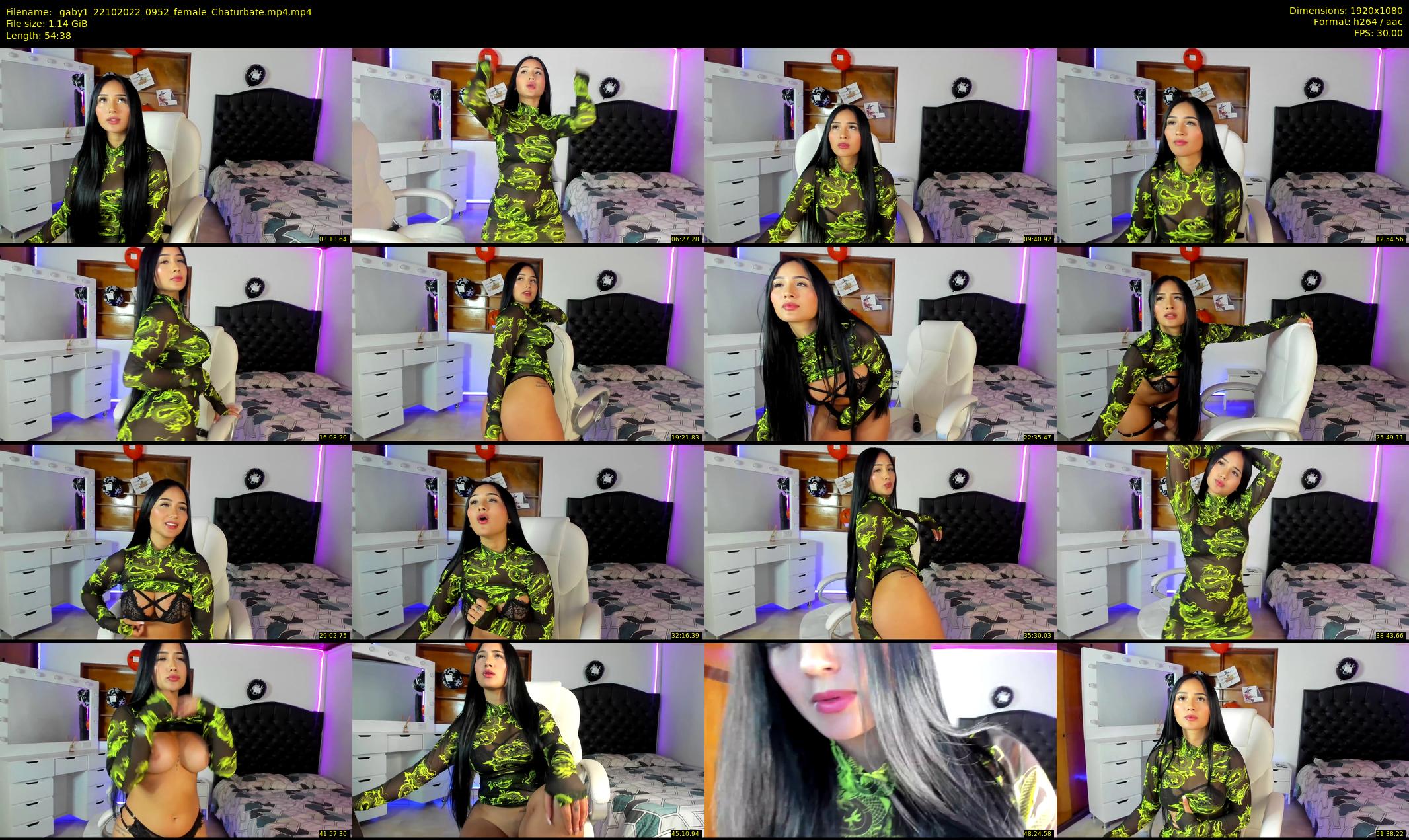_gaby1 — 55 minute Chaturbate female cam show recording, 1080p, Oct 22, 2022