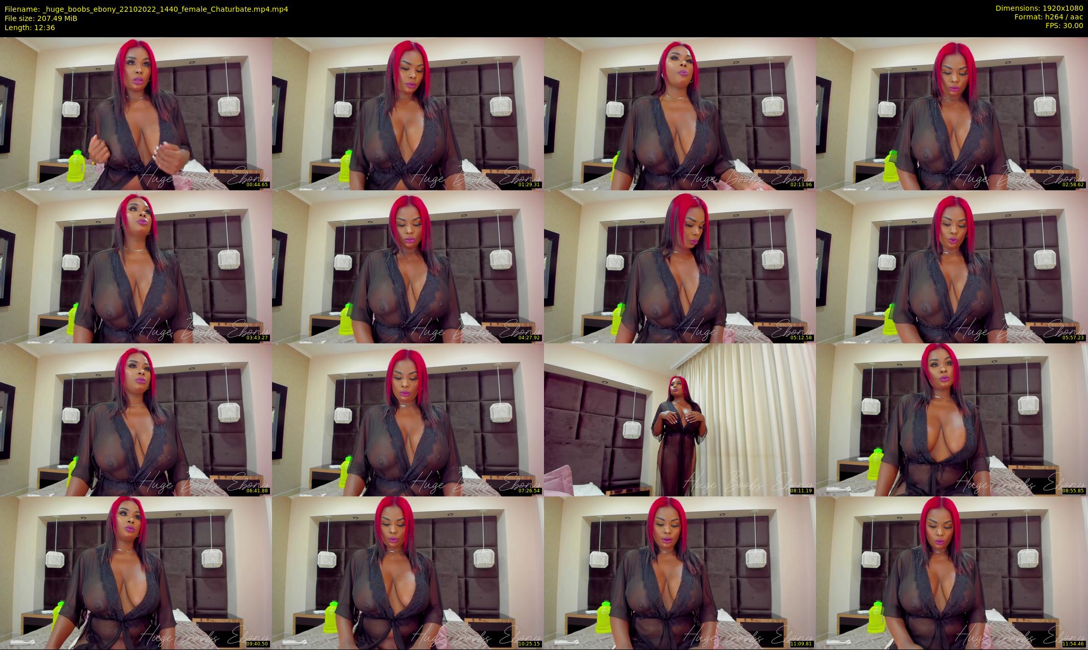 _huge_boobs_ebony — 13 minute Chaturbate female cam show recording, 1080p, Oct 22, 2022