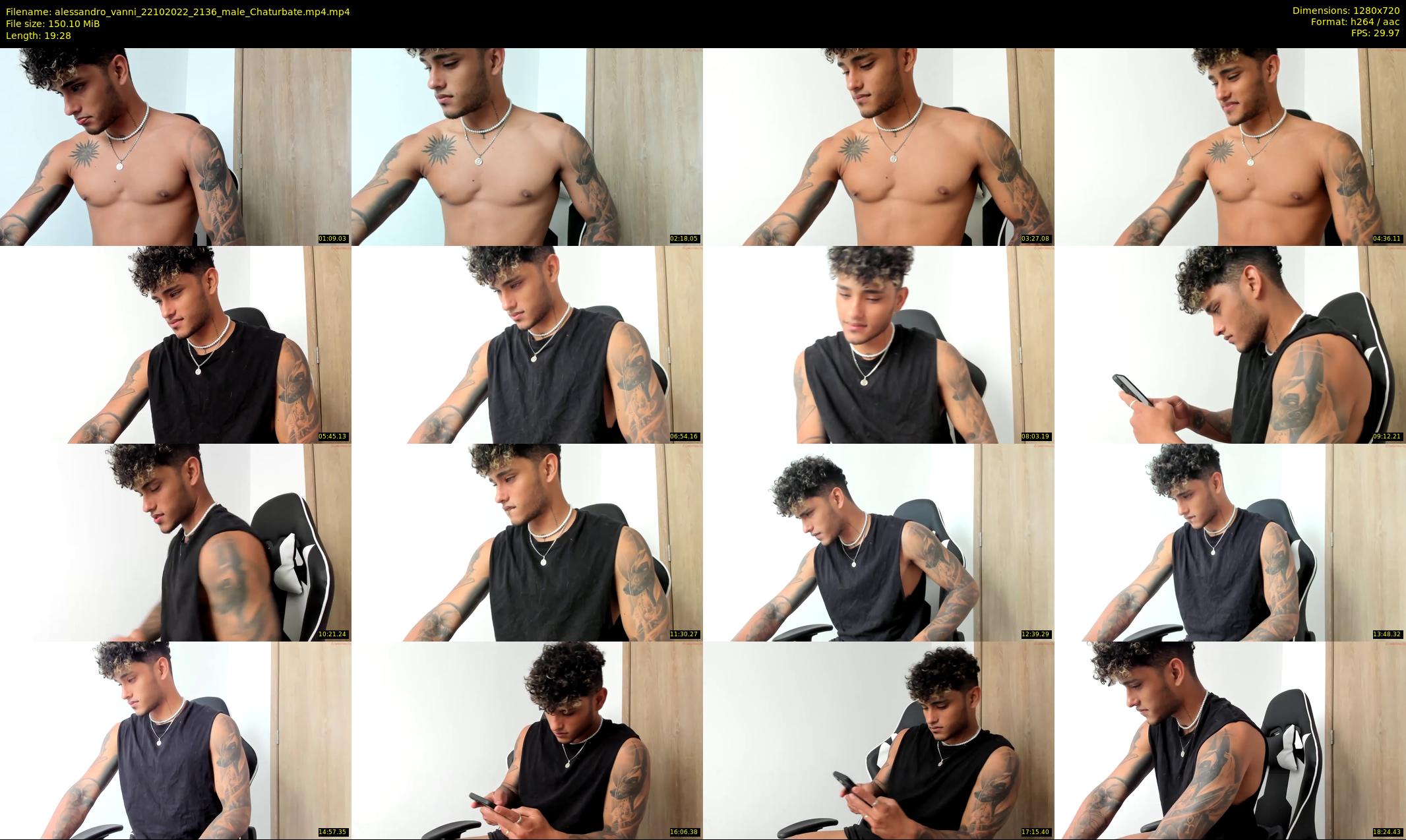 alessandro_vanni — 20 minute Chaturbate male cam show recording, 720p, Oct 22, 2022