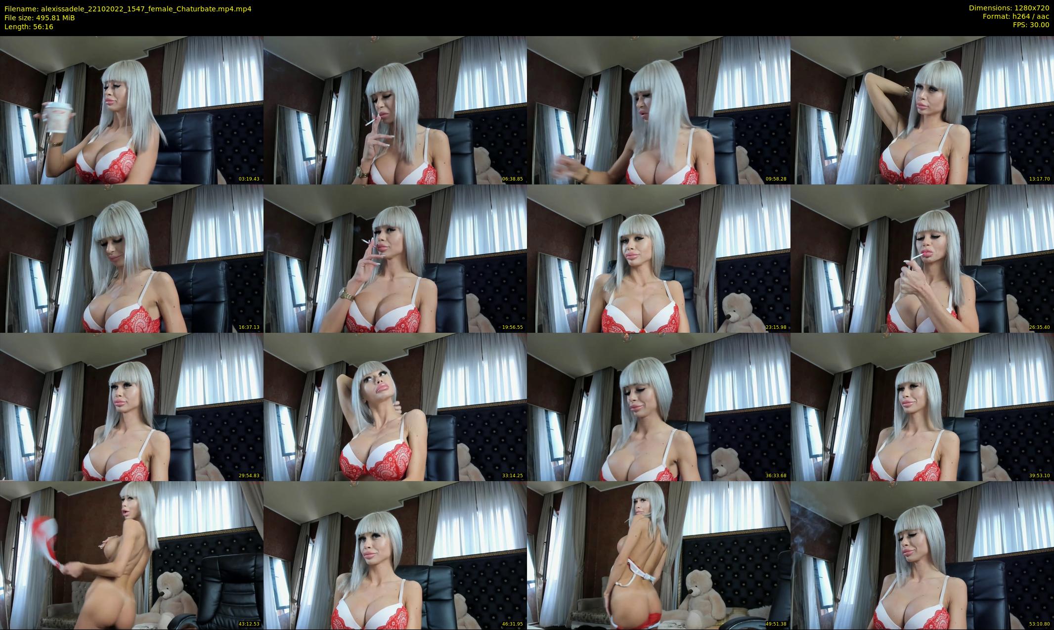 alexissadele — 57 minute Chaturbate female cam show recording, 720p, Oct 22, 2022