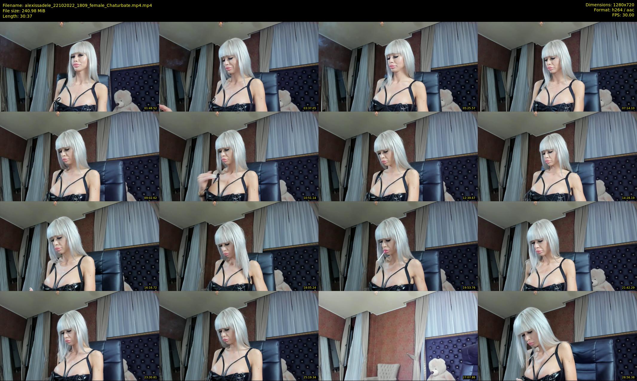 alexissadele — 31 minute Chaturbate female cam show recording, 720p, Oct 22, 2022