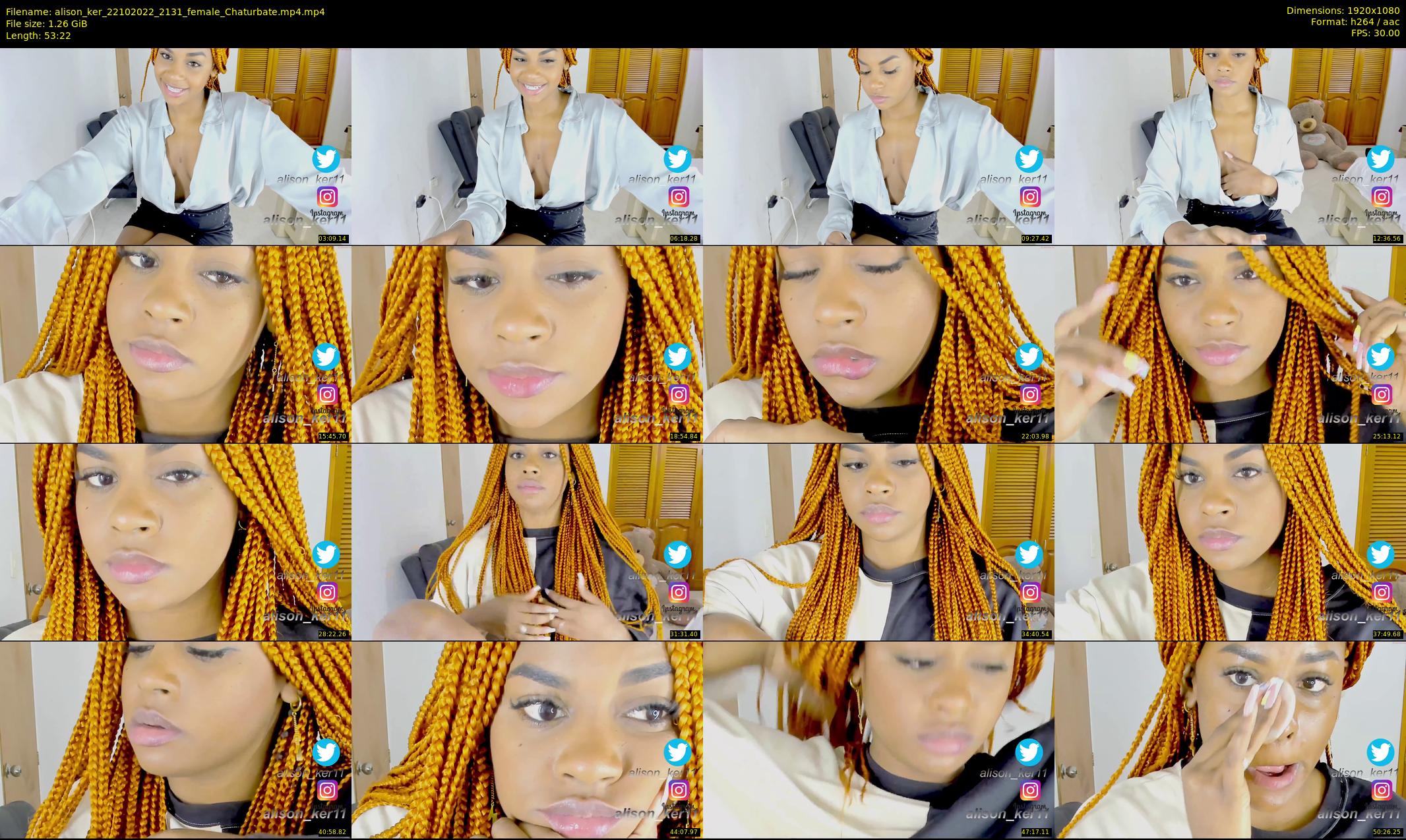 alison_ker — 54 minute Chaturbate female cam show recording, 1080p, Oct 22, 2022