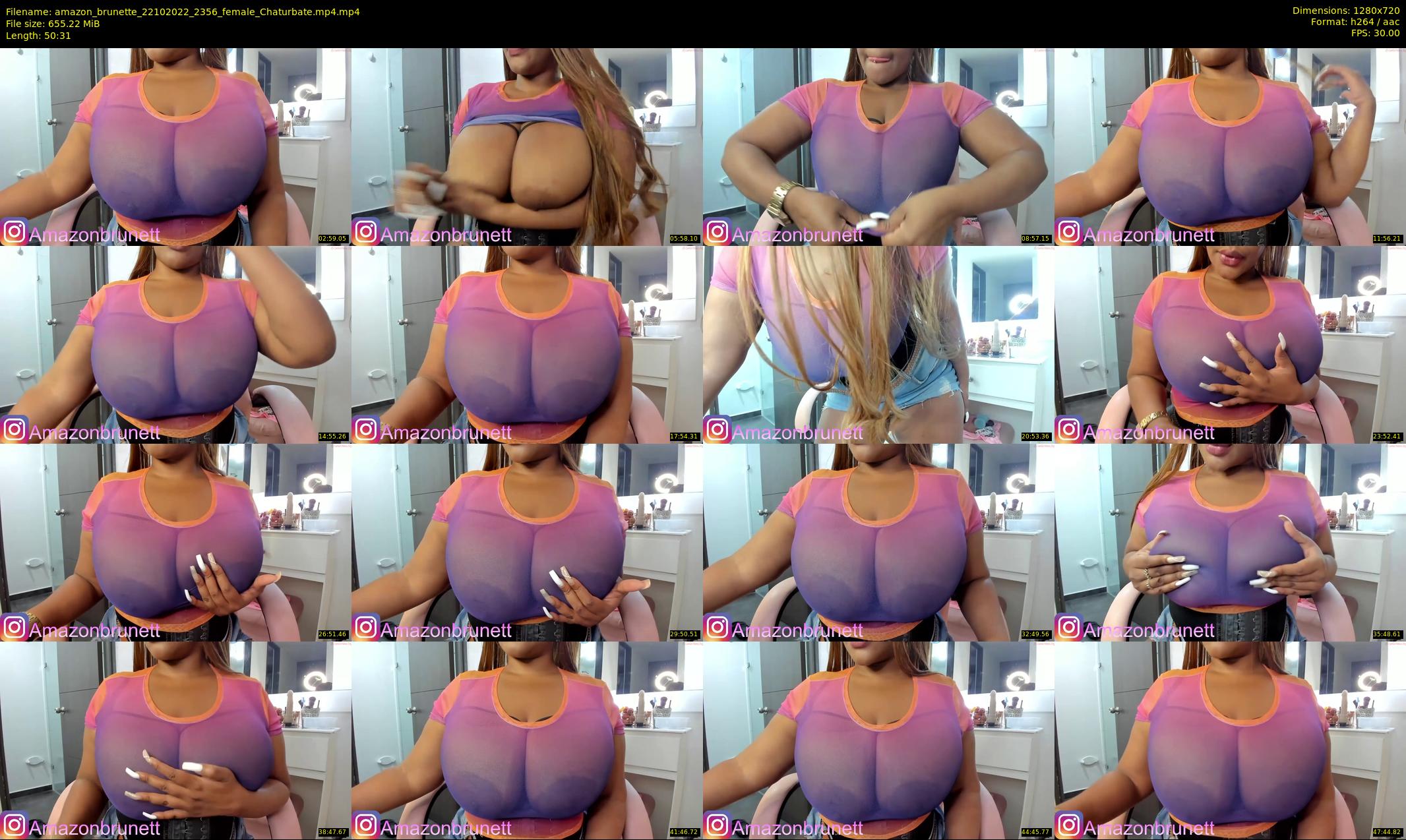 amazon_brunette — 51 minute Chaturbate female cam show recording, 720p, Oct 22, 2022