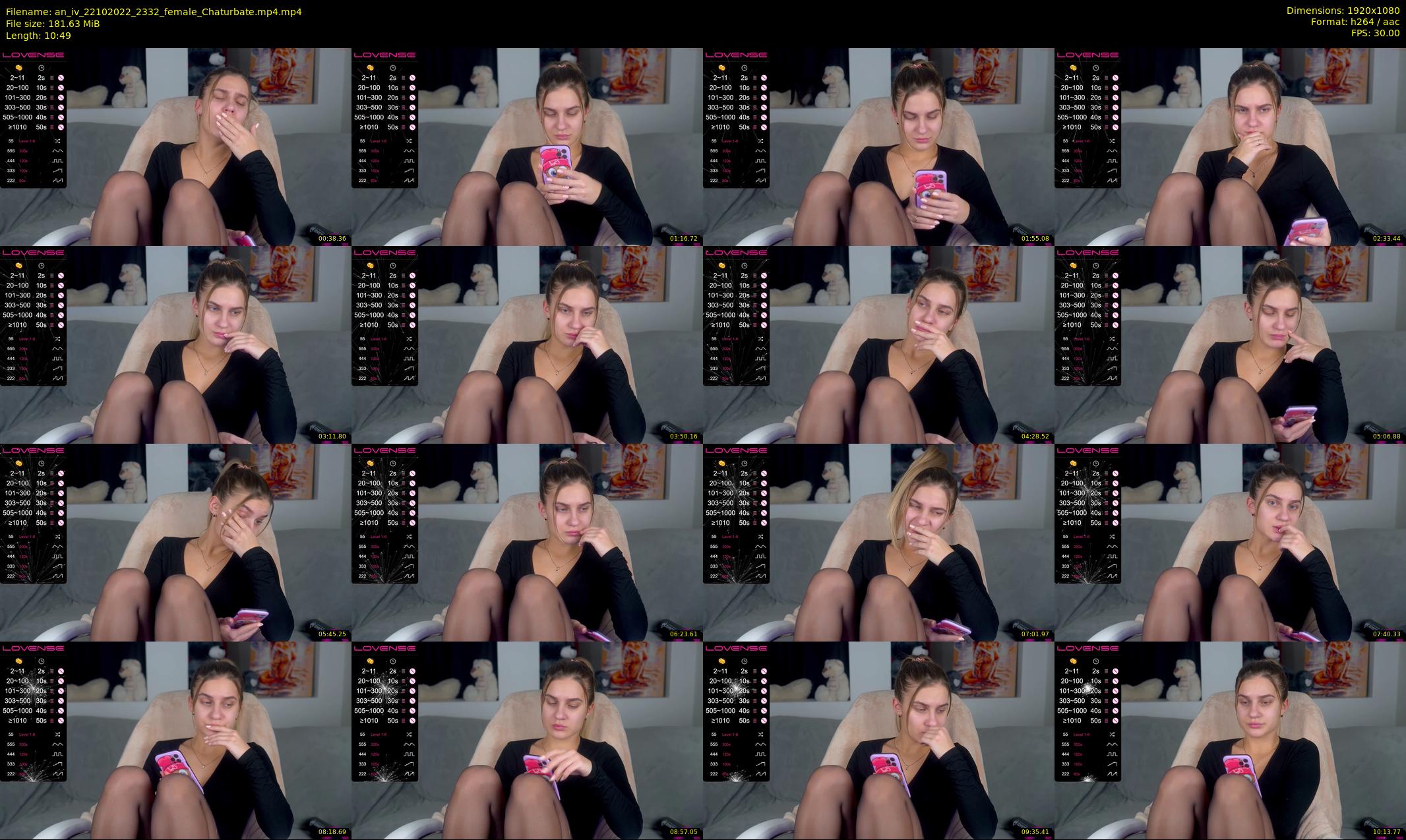 an_iv — 11 minute Chaturbate female cam show recording, 1080p, Oct 22, 2022