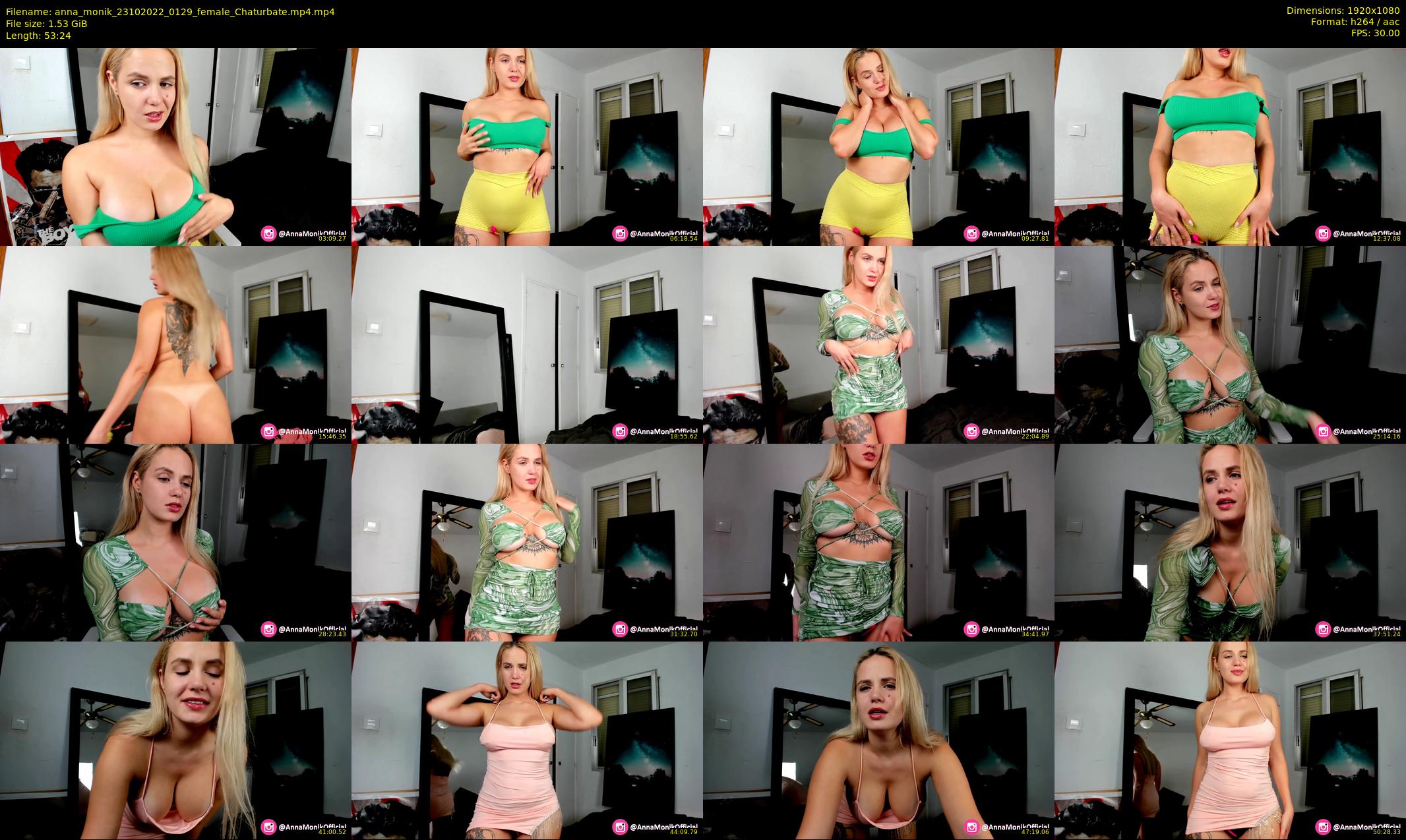 anna_monik — 54 minute Chaturbate couple cam show recording, 1080p, Oct 23, 2022