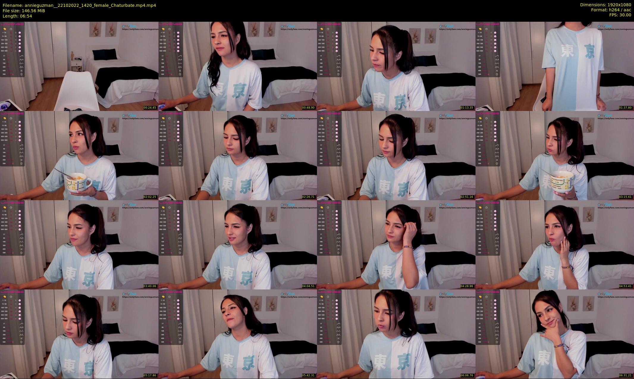 annieguzman_ — 7 minute Chaturbate female cam show recording, 1080p, Oct 22, 2022