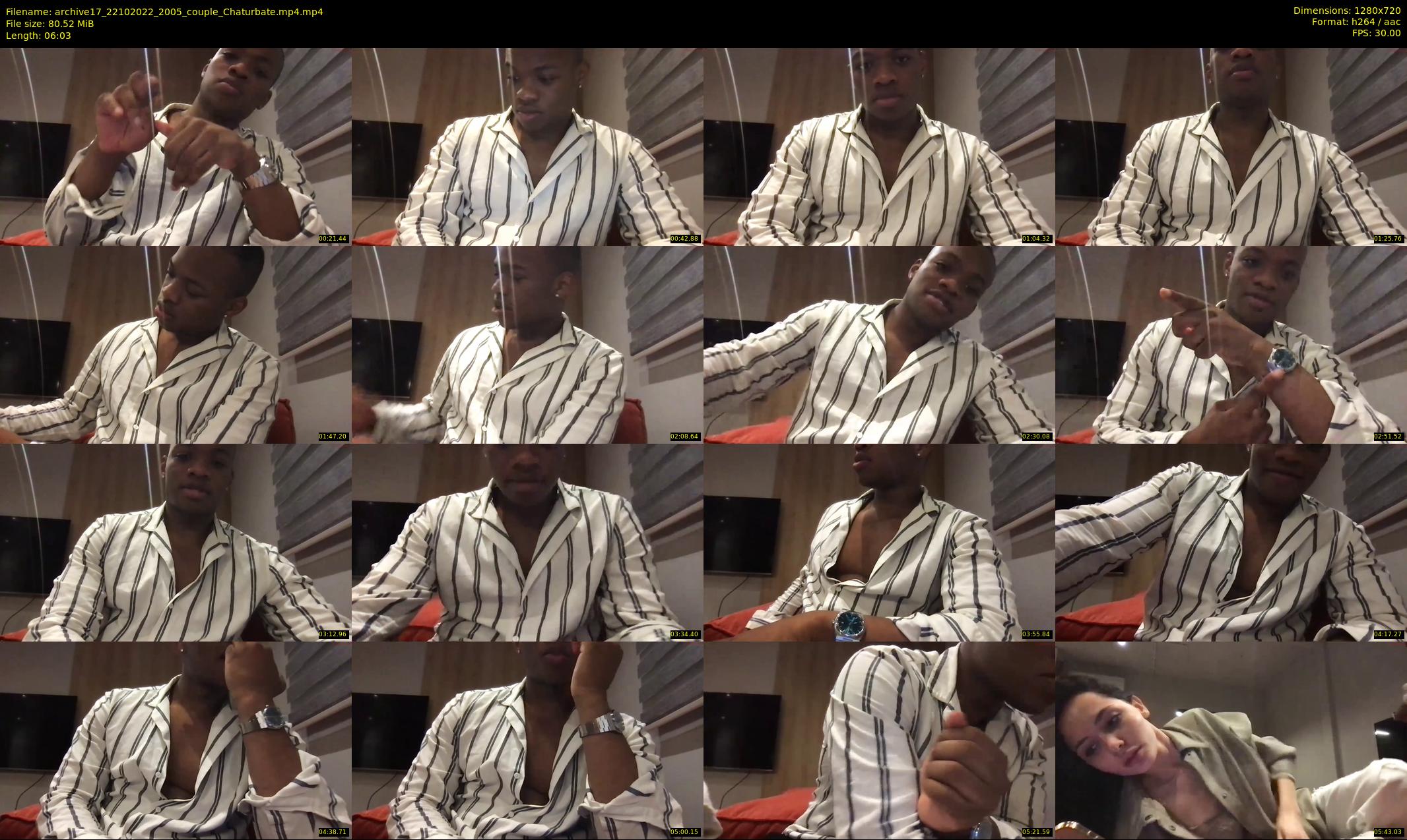 archive17 — 7 minute Chaturbate couple cam show recording, 720p, Oct 22, 2022