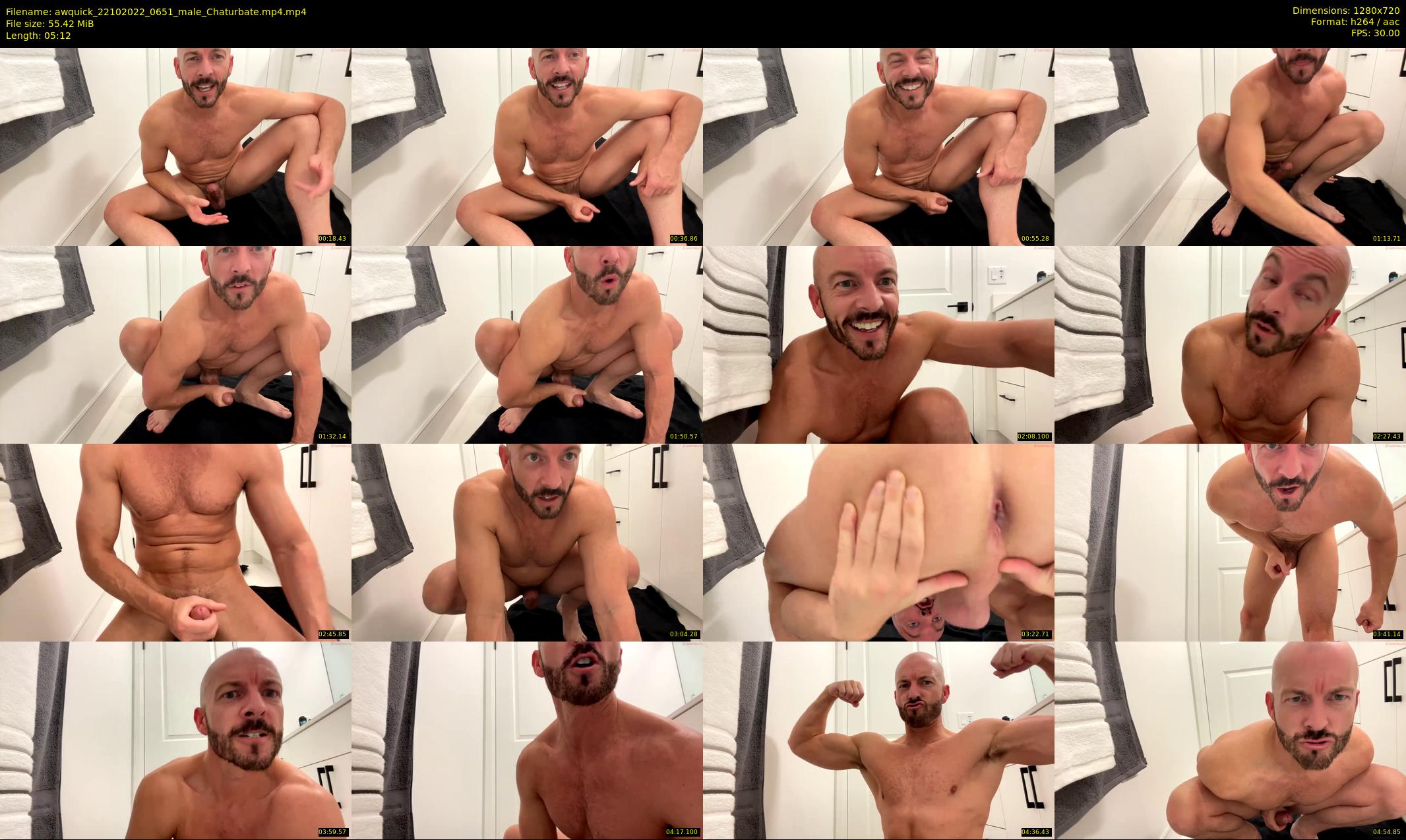 awquick — 6 minute Chaturbate male cam show recording, 720p, Oct 22, 2022