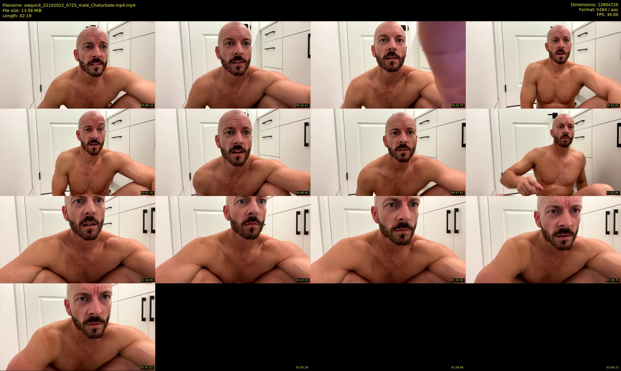 awquick — 3 minute Chaturbate male cam show recording, 720p, Oct 22, 2022