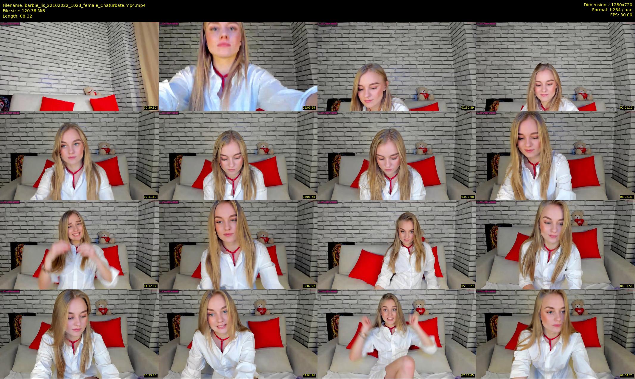 barbie_lis — 9 minute Chaturbate female cam show recording, 720p, Oct 22, 2022