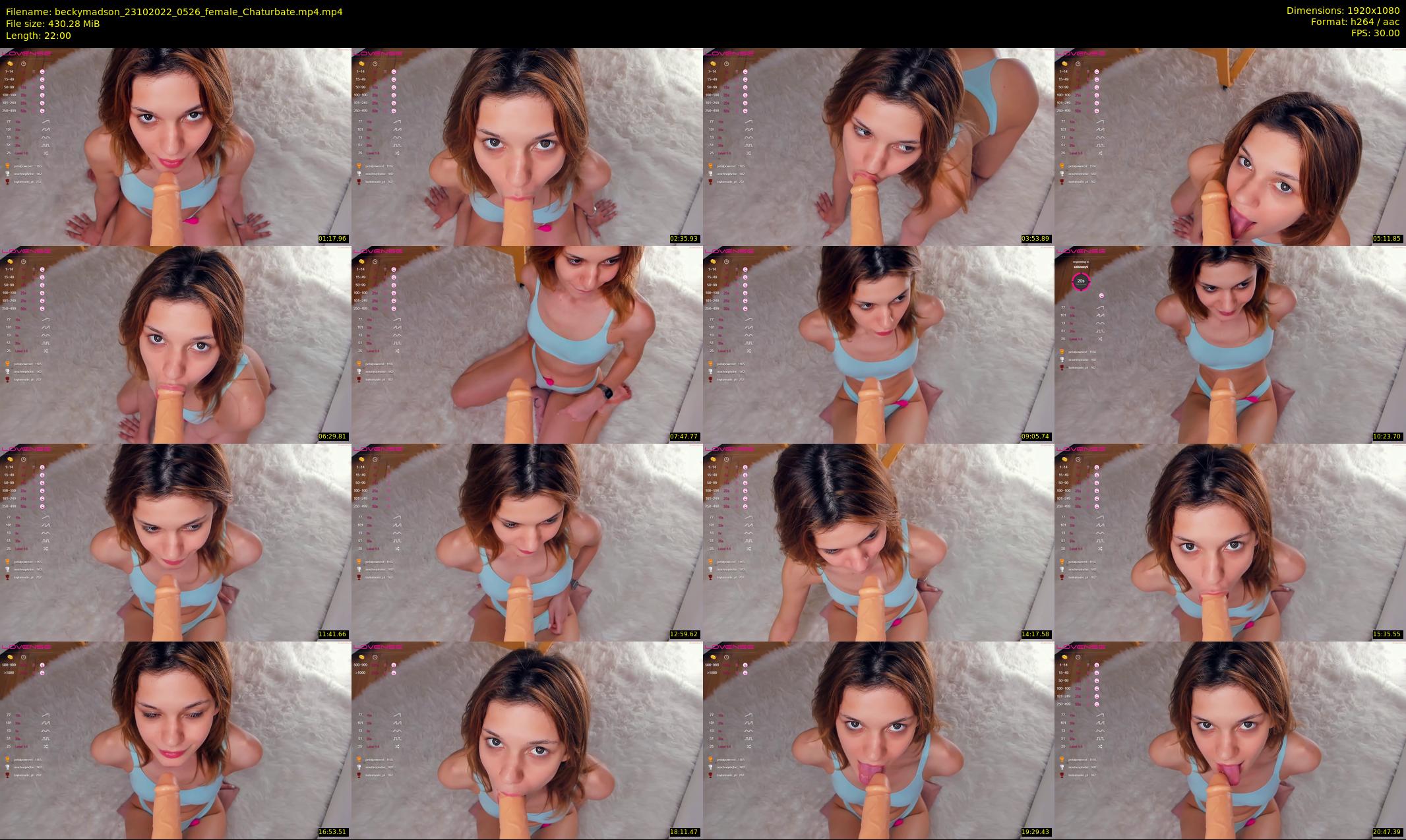 beckymadson — 22 minute Chaturbate female cam show recording, 1080p, Oct 23, 2022