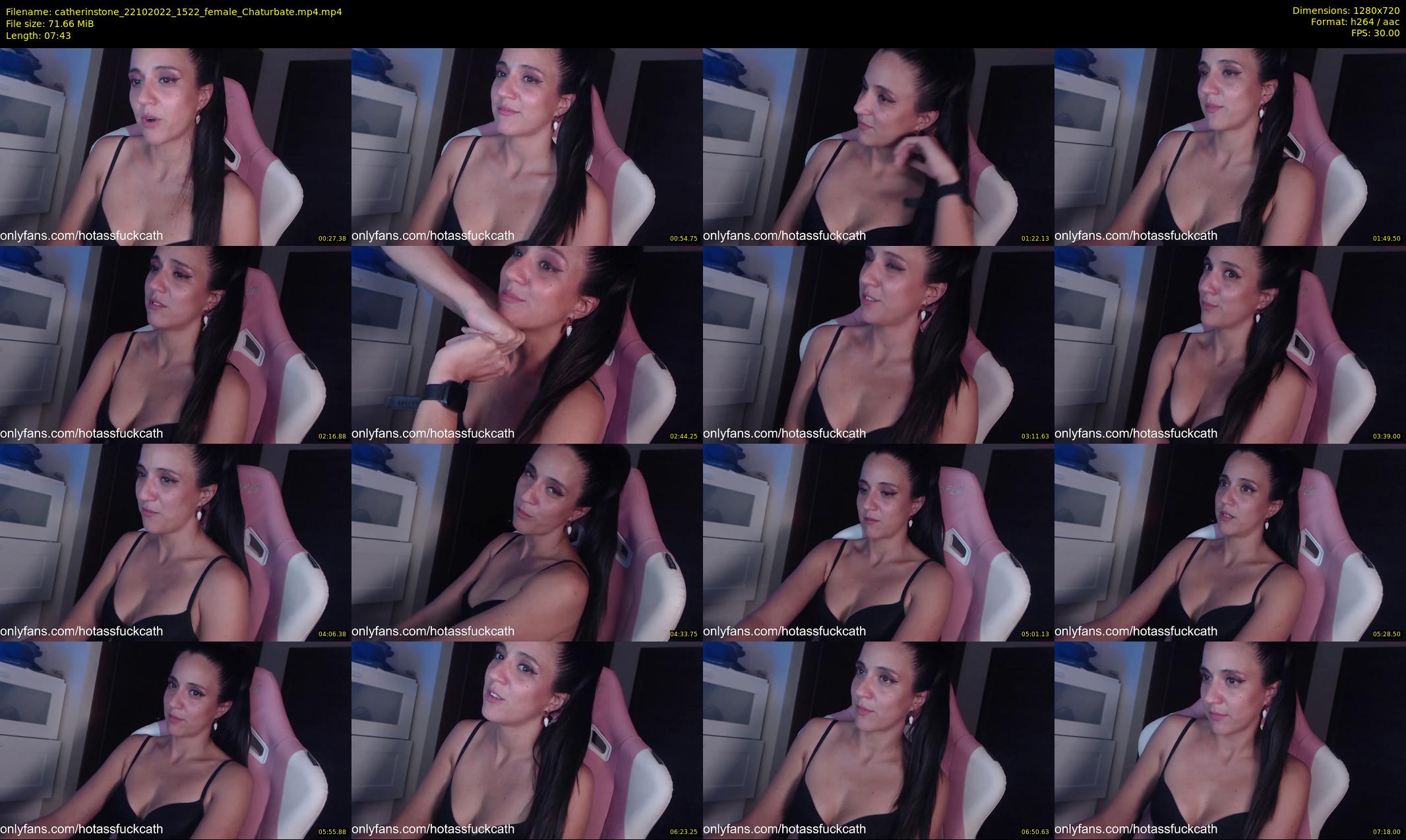 catherinstone — 8 minute Chaturbate female cam show recording, 720p, Oct 22, 2022