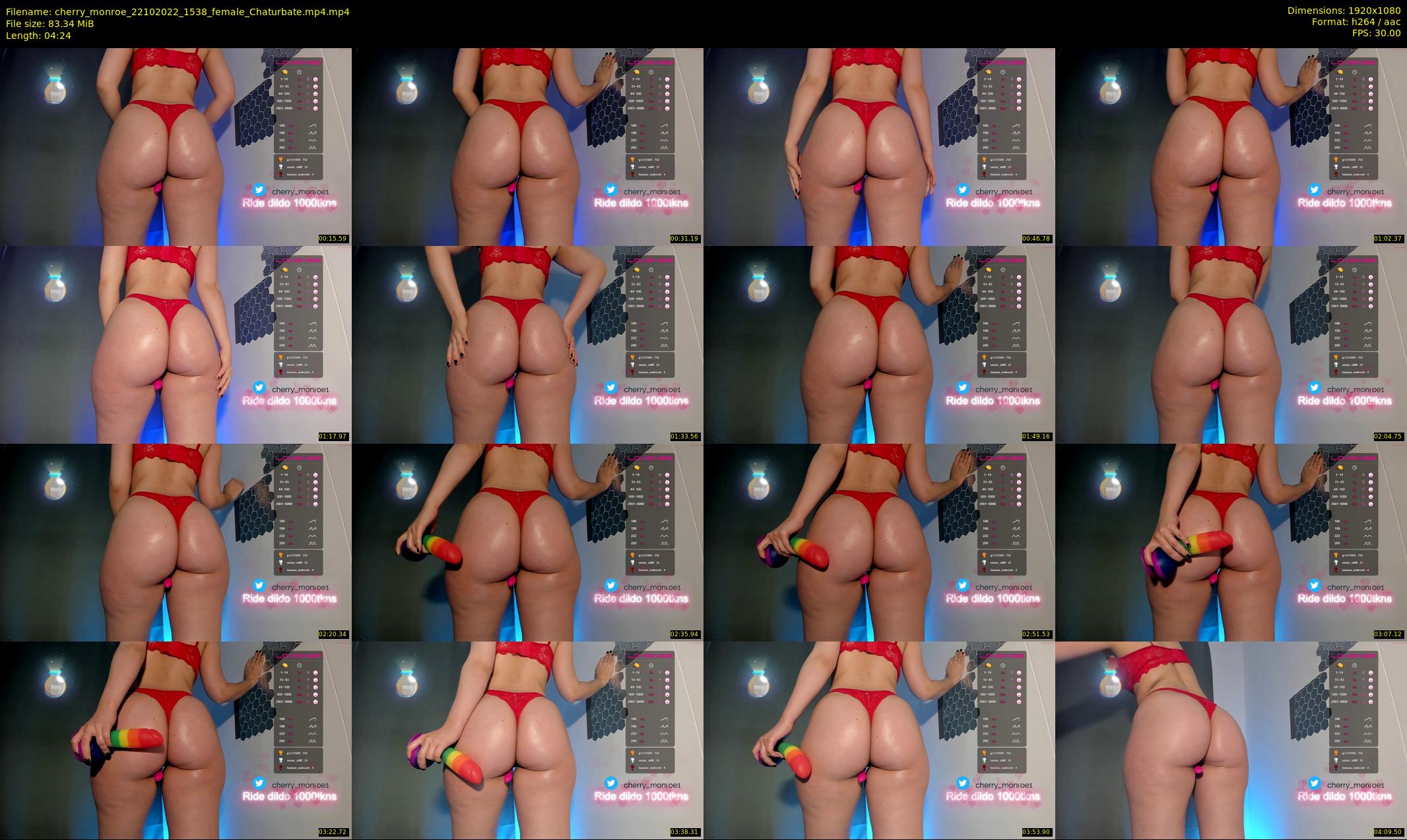 cherry_monroe — 5 minute Chaturbate female cam show recording, 1080p, Oct 22, 2022