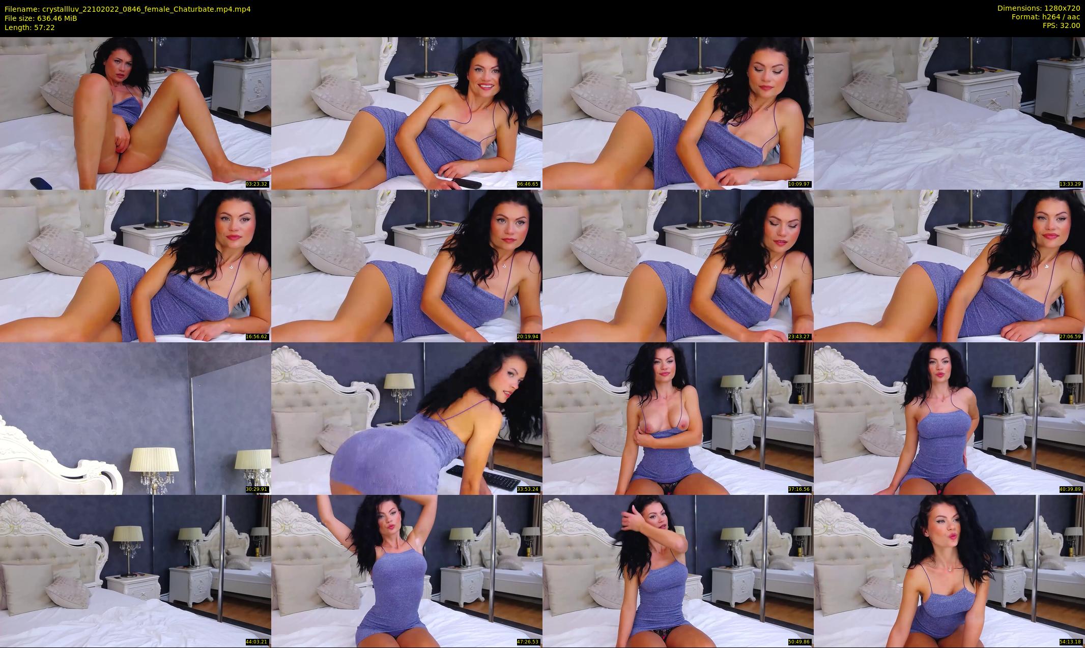 crystallluv — 58 minute Chaturbate female cam show recording, 720p, Oct 22, 2022