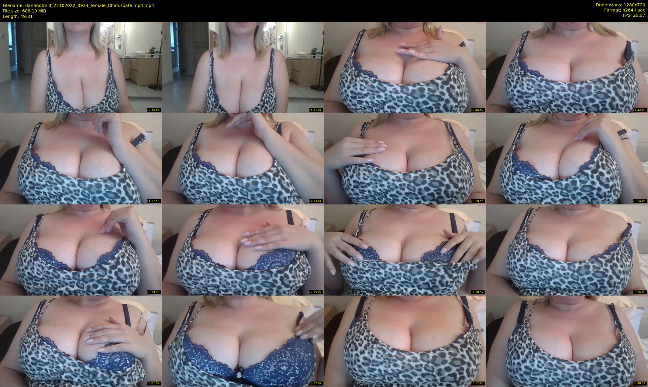 danahotmilf — 50 minute Chaturbate female cam show recording, 720p, Oct 22, 2022