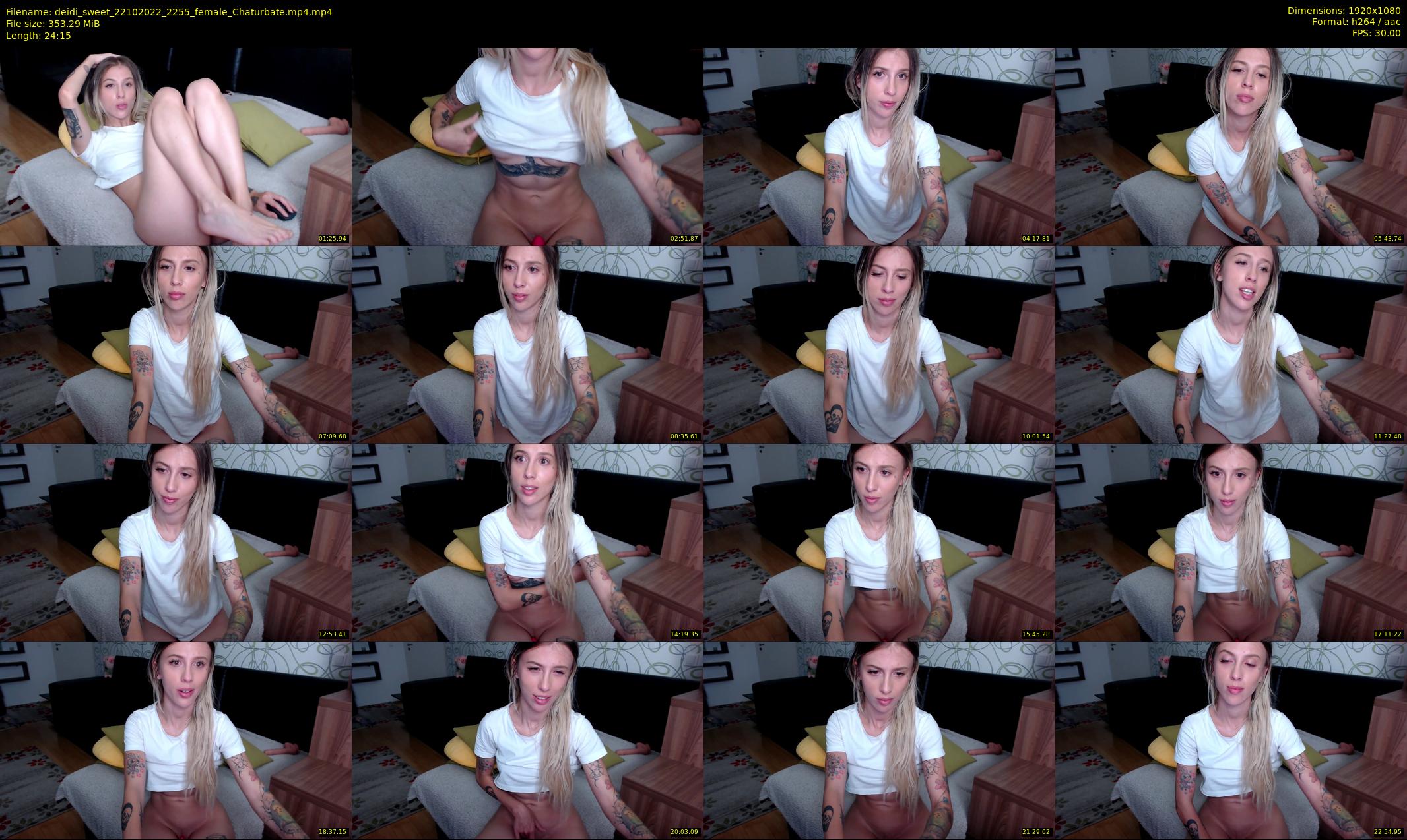 deidi_sweet — 25 minute Chaturbate female cam show recording, 1080p, Oct 22, 2022