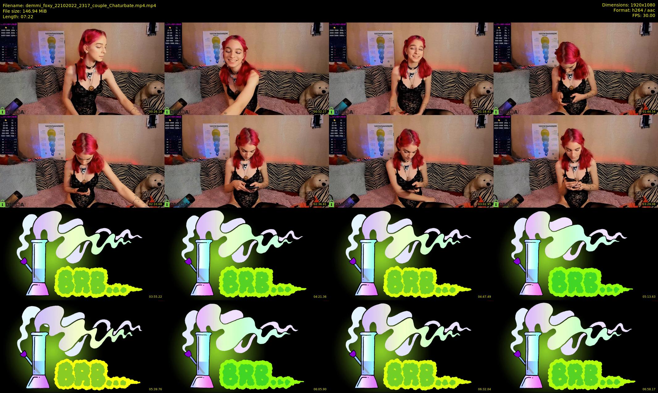 demmi_foxy — 8 minute Chaturbate couple cam show recording, 1080p, Oct 22, 2022
