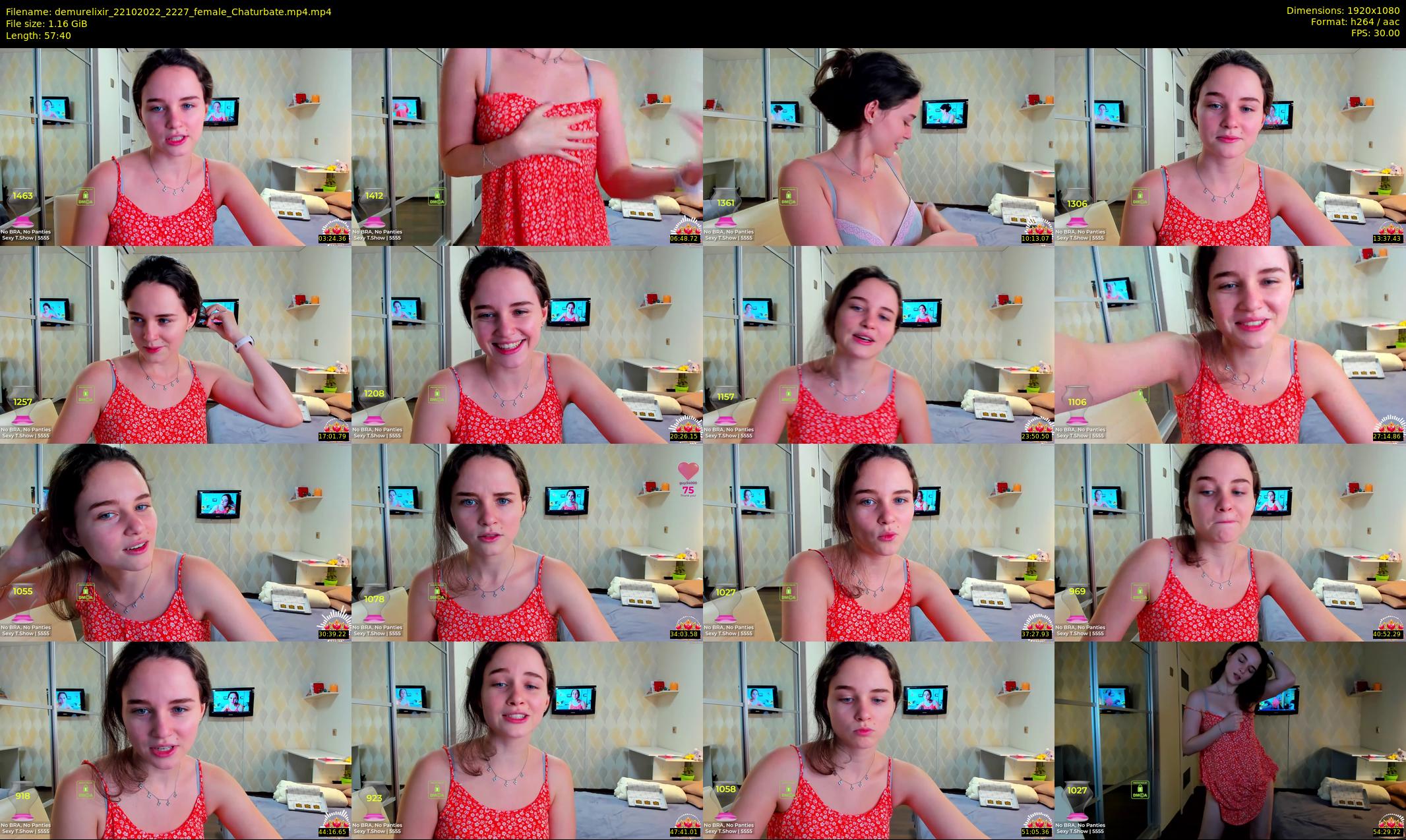 demurelixir — 58 minute Chaturbate female cam show recording, 1080p, Oct 22, 2022