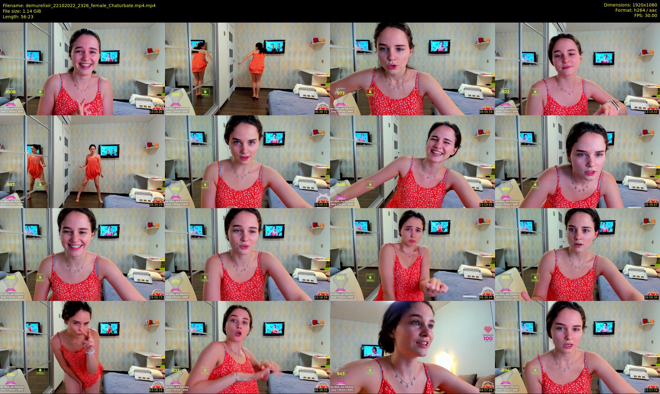 demurelixir — 57 minute Chaturbate female cam show recording, 1080p, Oct 22, 2022