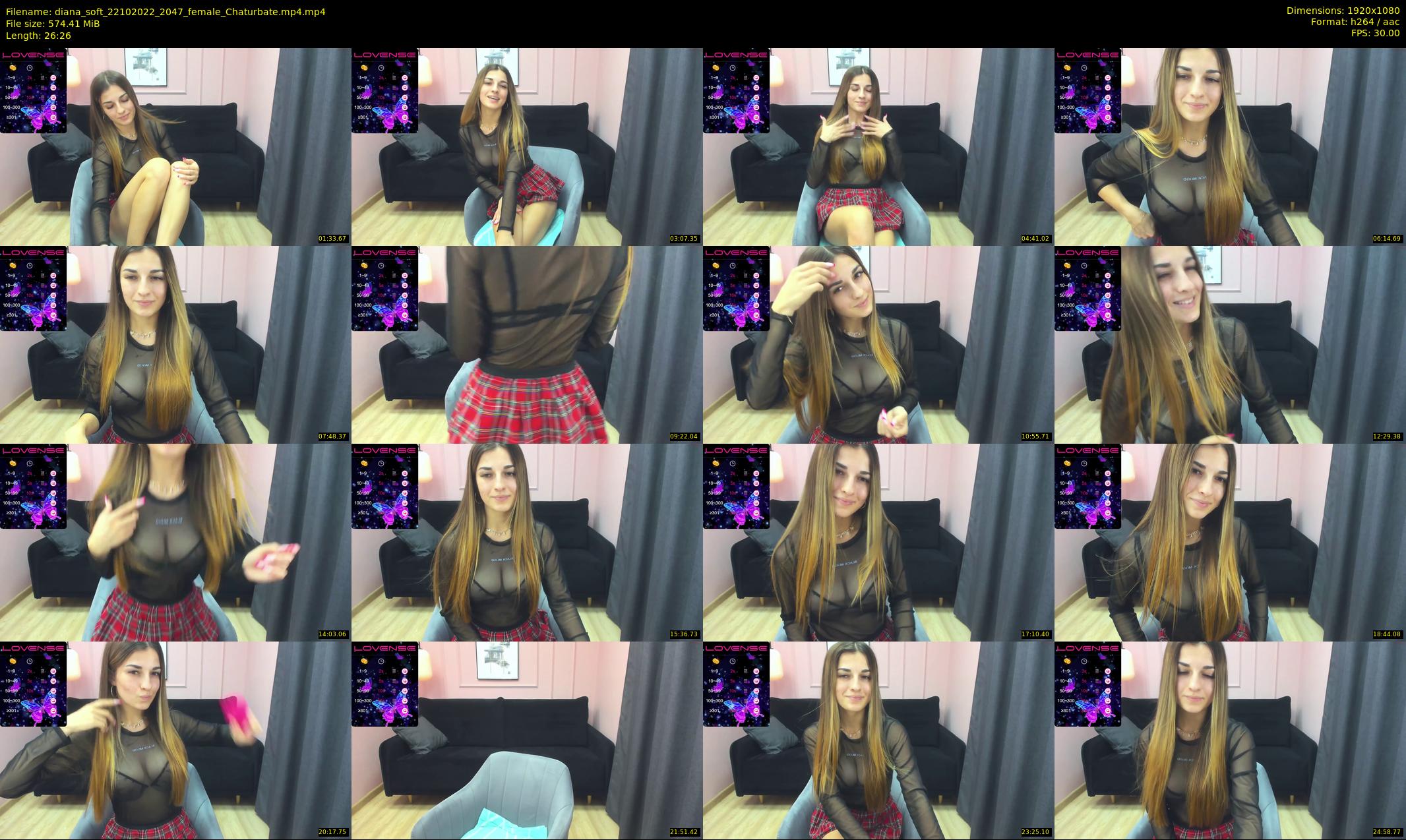 diana_soft — 27 minute Chaturbate female cam show recording, 1080p, Oct 22, 2022
