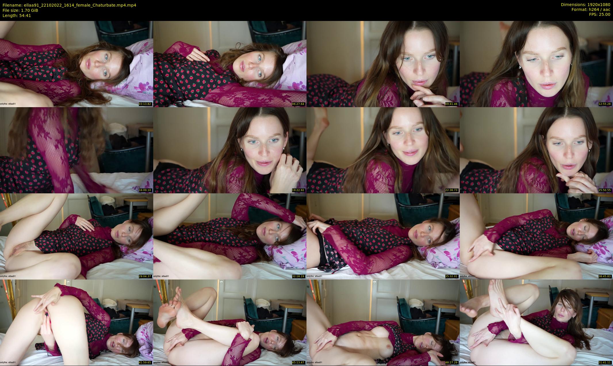 ellaa91 — 55 minute Chaturbate female cam show recording, 1080p, Oct 22, 2022