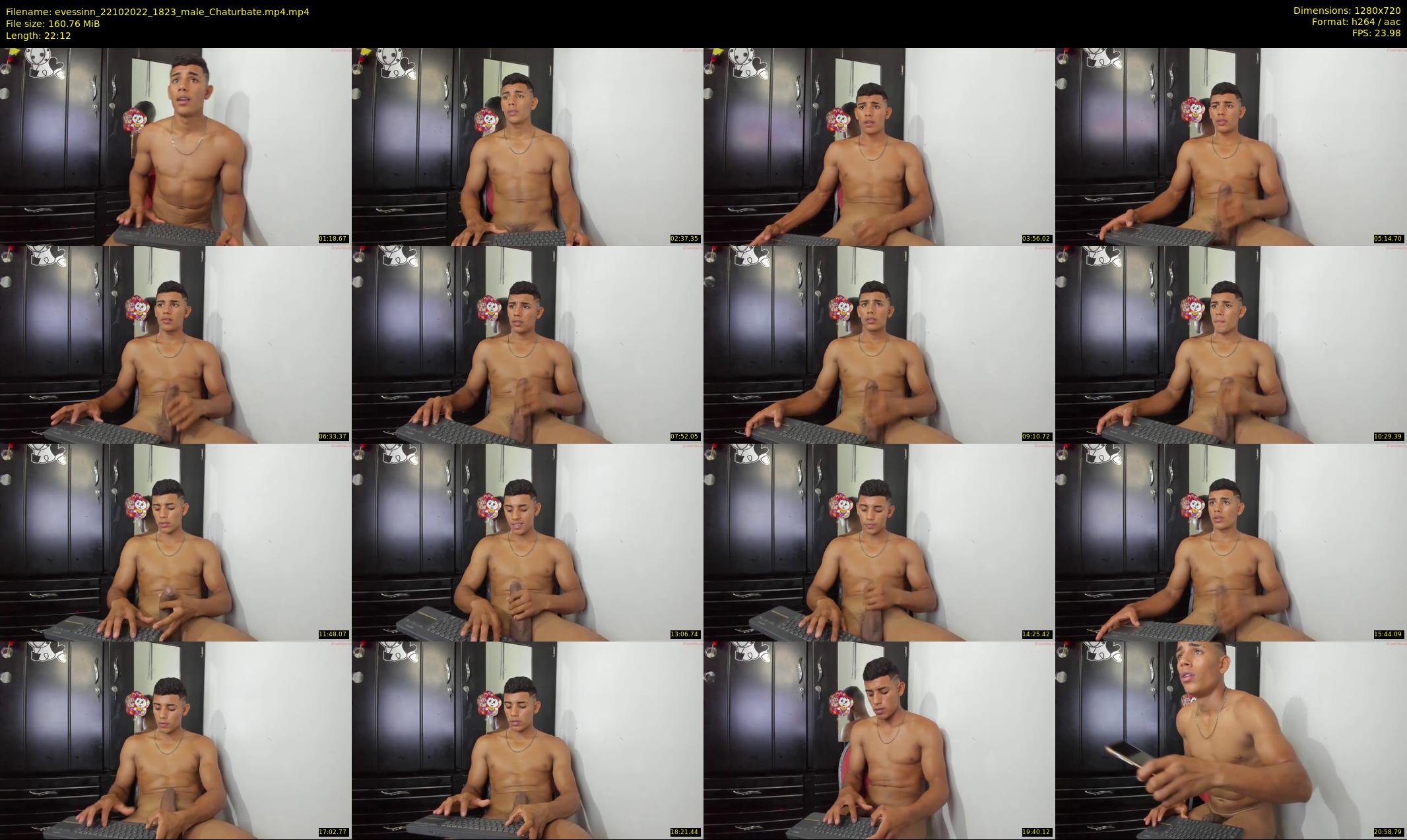 evessinn — 23 minute Chaturbate male cam show recording, 720p, Oct 22, 2022