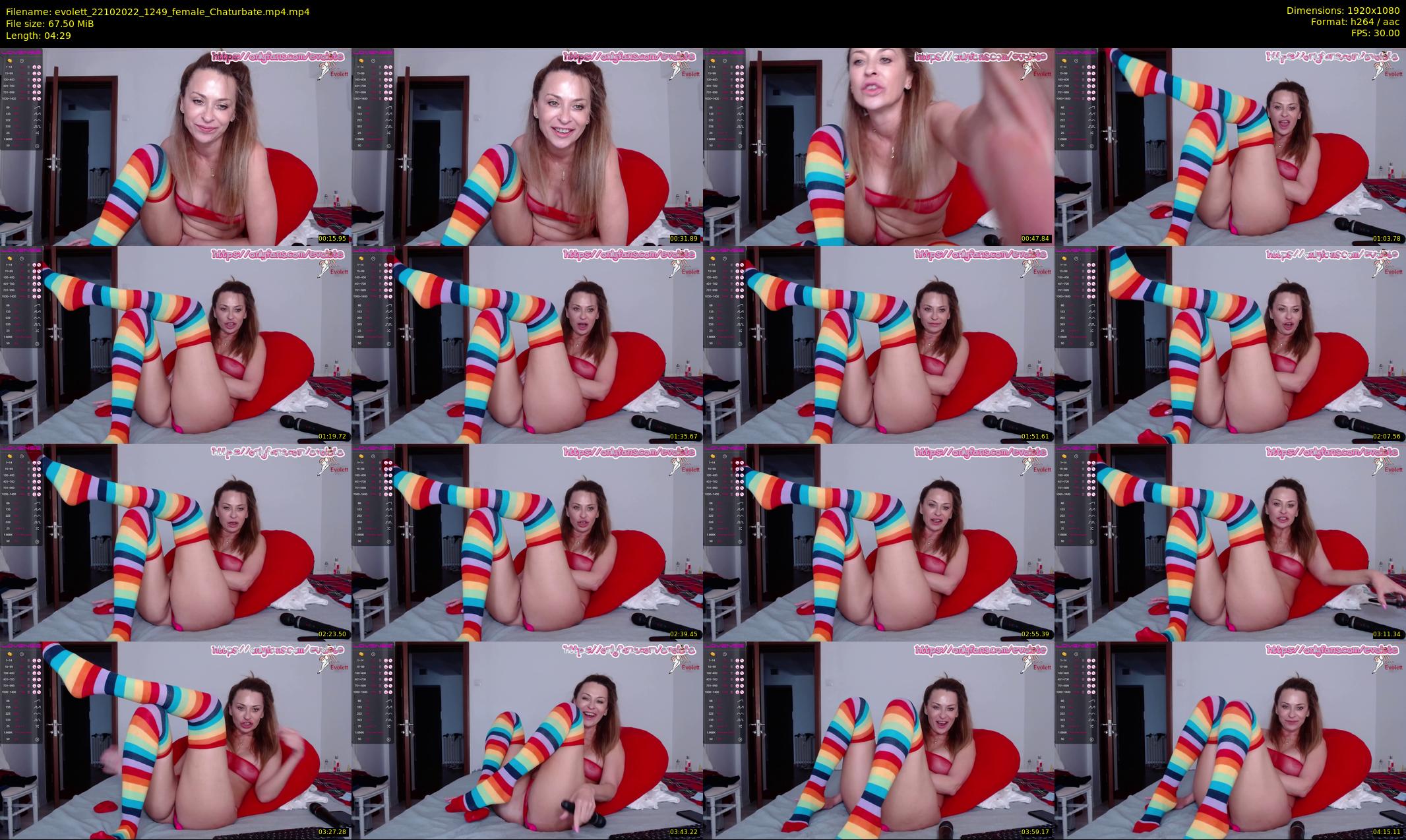 evolett — 5 minute Chaturbate female cam show recording, 1080p, Oct 22, 2022