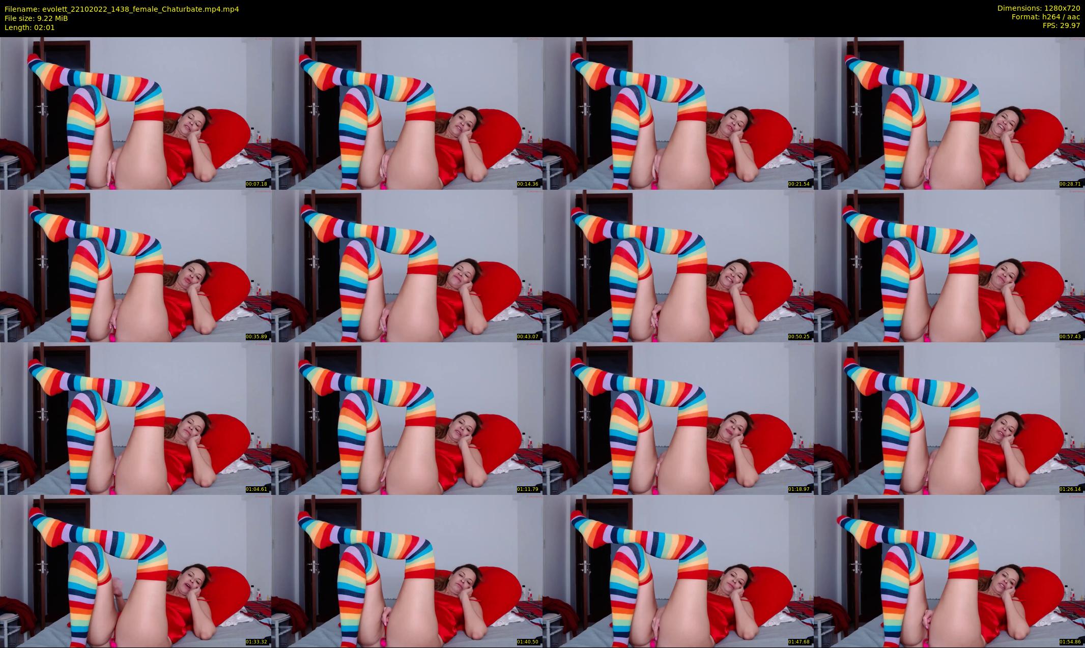 evolett — 3 minute Chaturbate female cam show recording, 720p, Oct 22, 2022