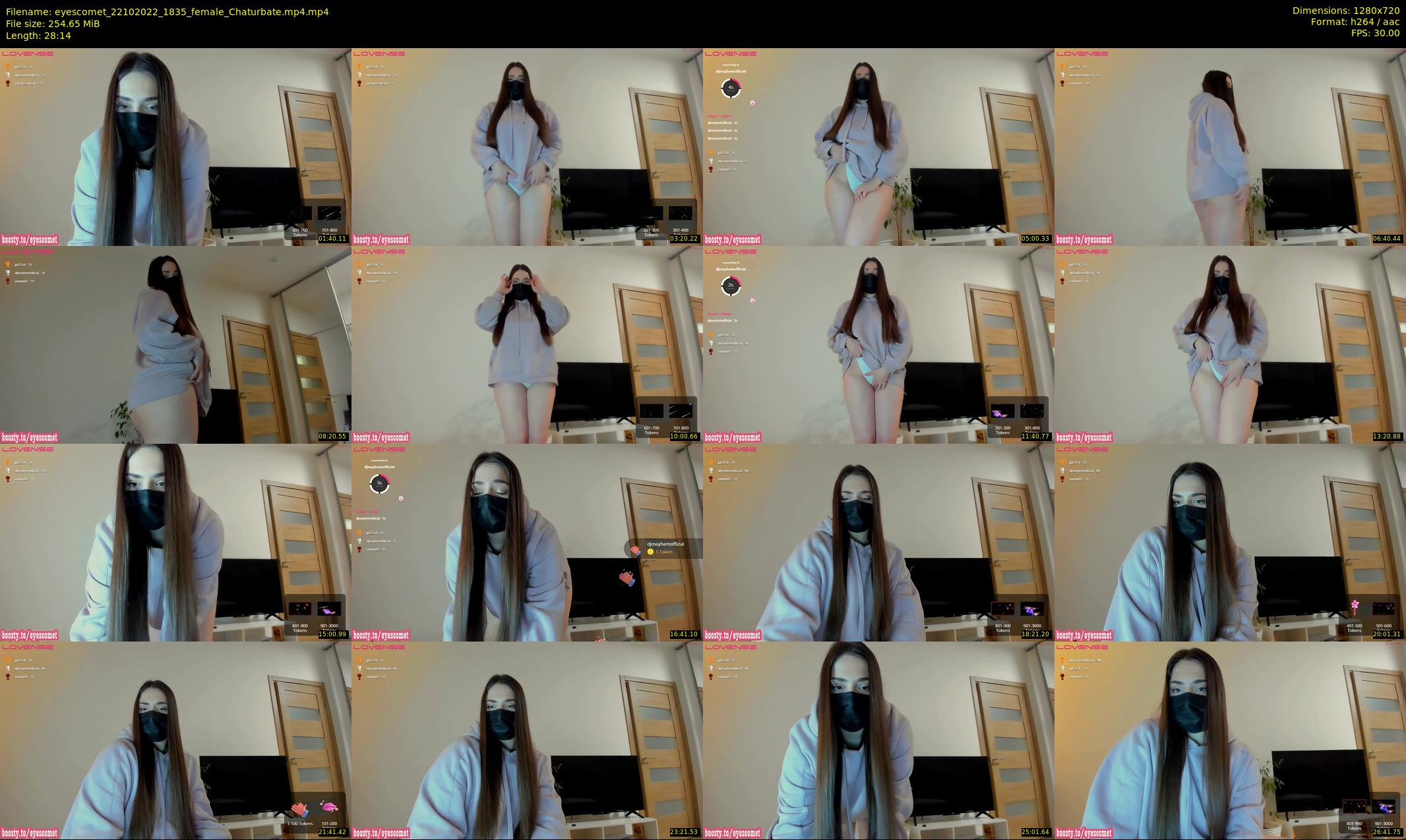 eyescomet — 29 minute Chaturbate female cam show recording, 720p, Oct 22, 2022