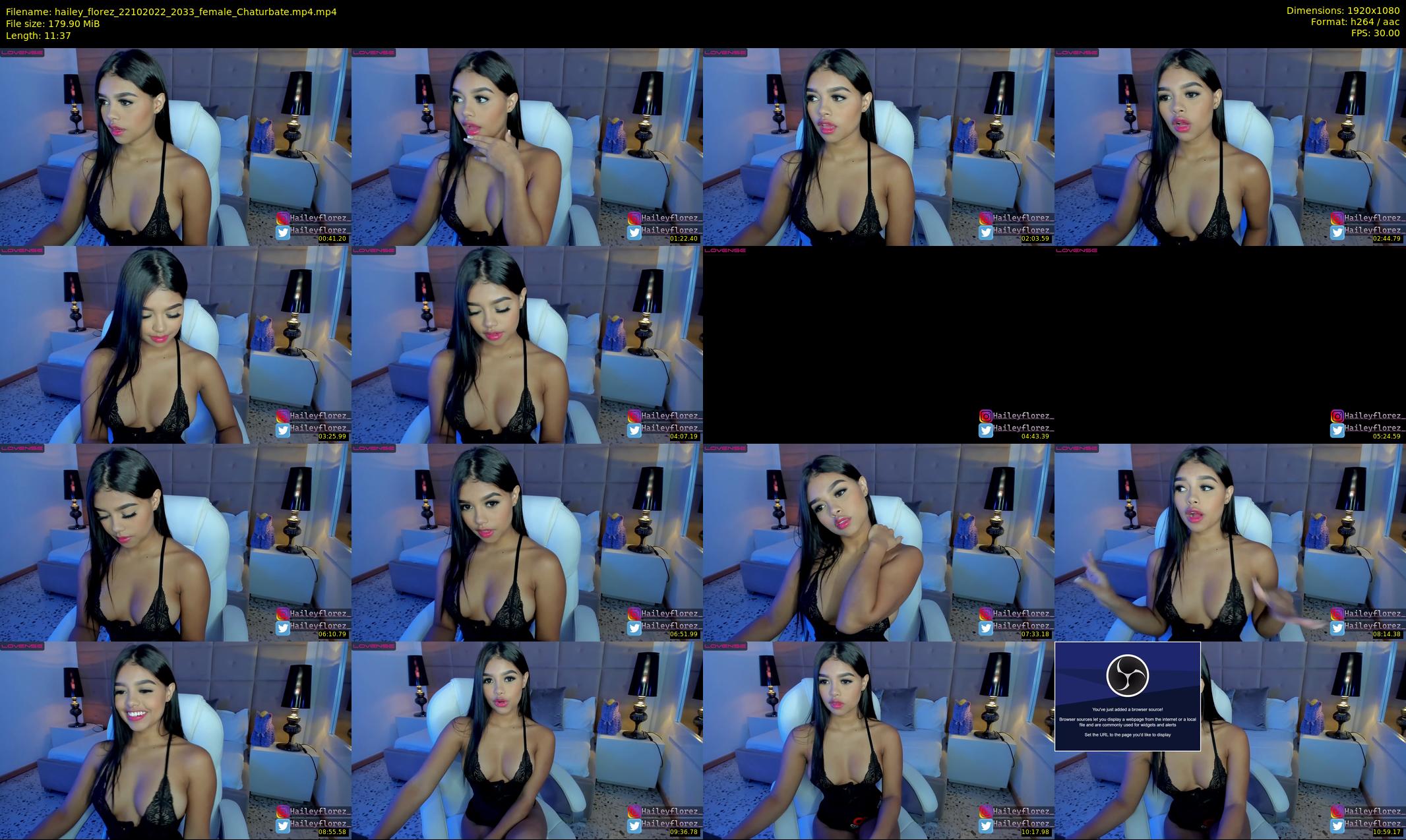 hailey_florez — 12 minute Chaturbate female cam show recording, 1080p, Oct 22, 2022