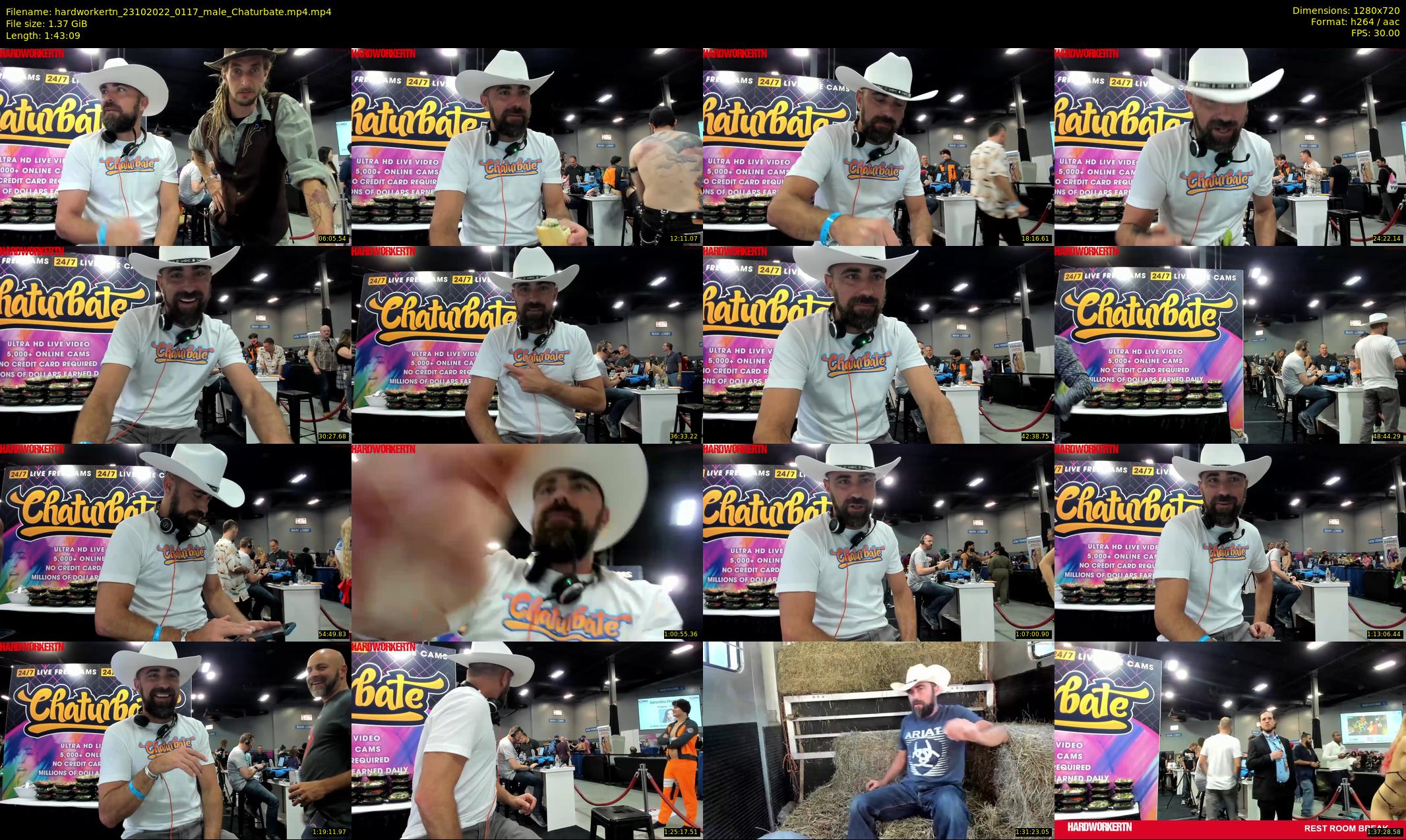 hardworkertn — 104 minute Chaturbate male cam show recording, 720p, Oct 23, 2022