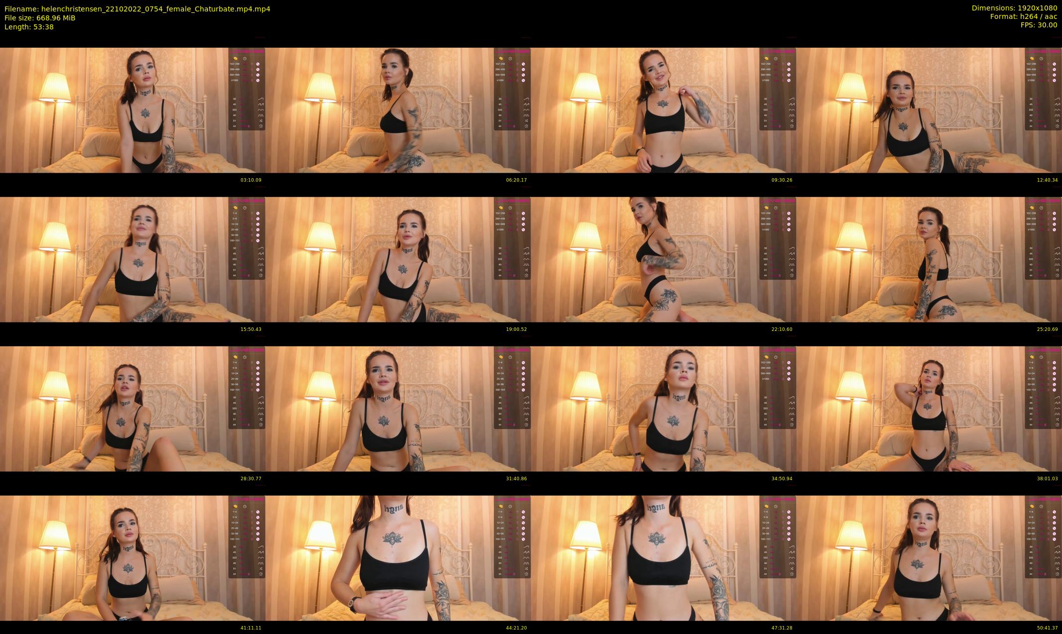 helenchristensen — 54 minute Chaturbate female cam show recording, 1080p, Oct 22, 2022