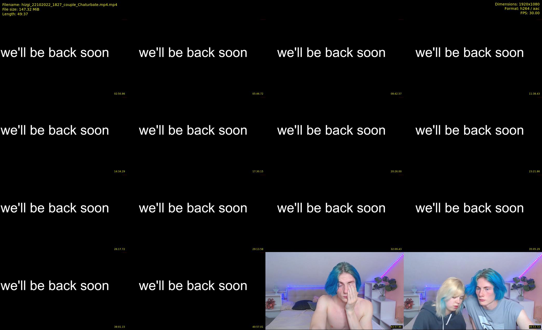 hizgi — 50 minute Chaturbate couple cam show recording, 1080p, Oct 22, 2022