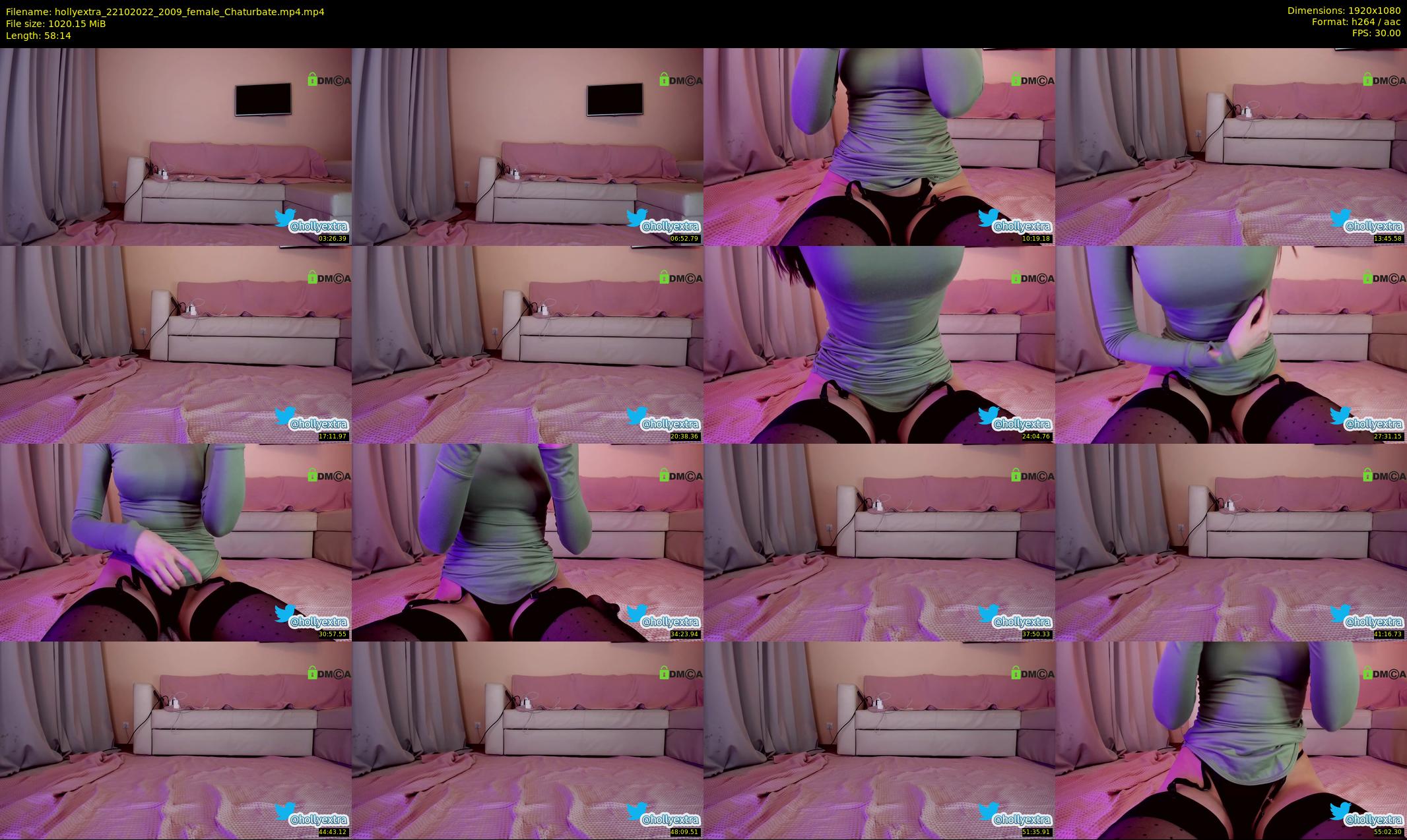 hollyextra — 59 minute Chaturbate female cam show recording, 1080p, Oct 22, 2022