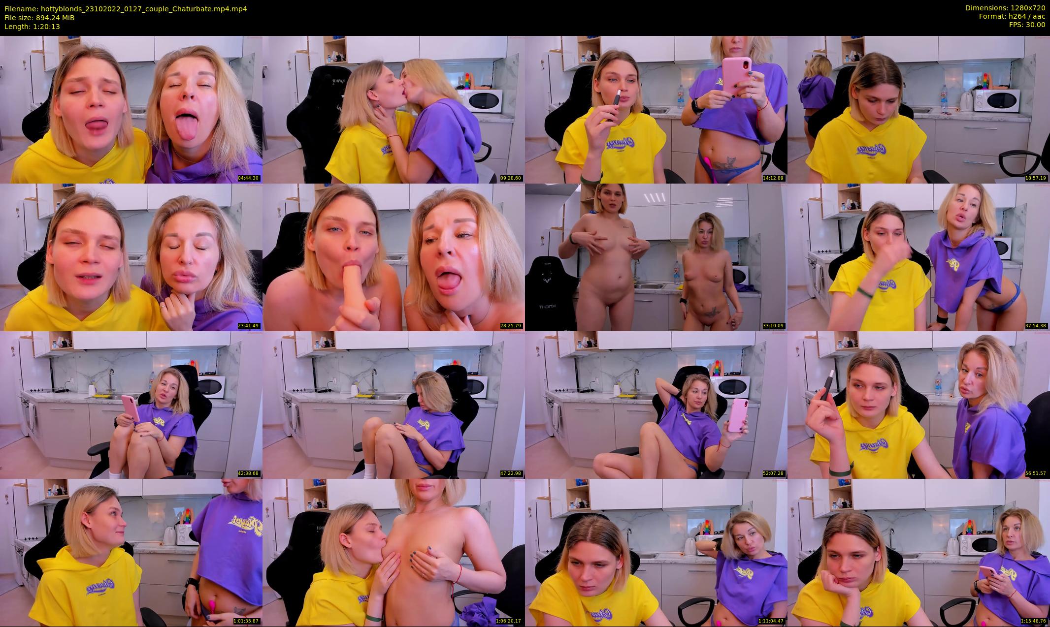 hottyblonds — 81 minute Chaturbate couple cam show recording, 720p, Oct 23, 2022