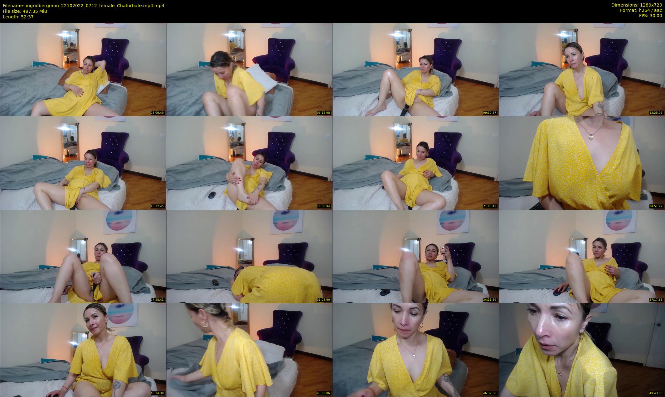 ingridbergman — 53 minute Chaturbate female cam show recording, 720p, Oct 22, 2022