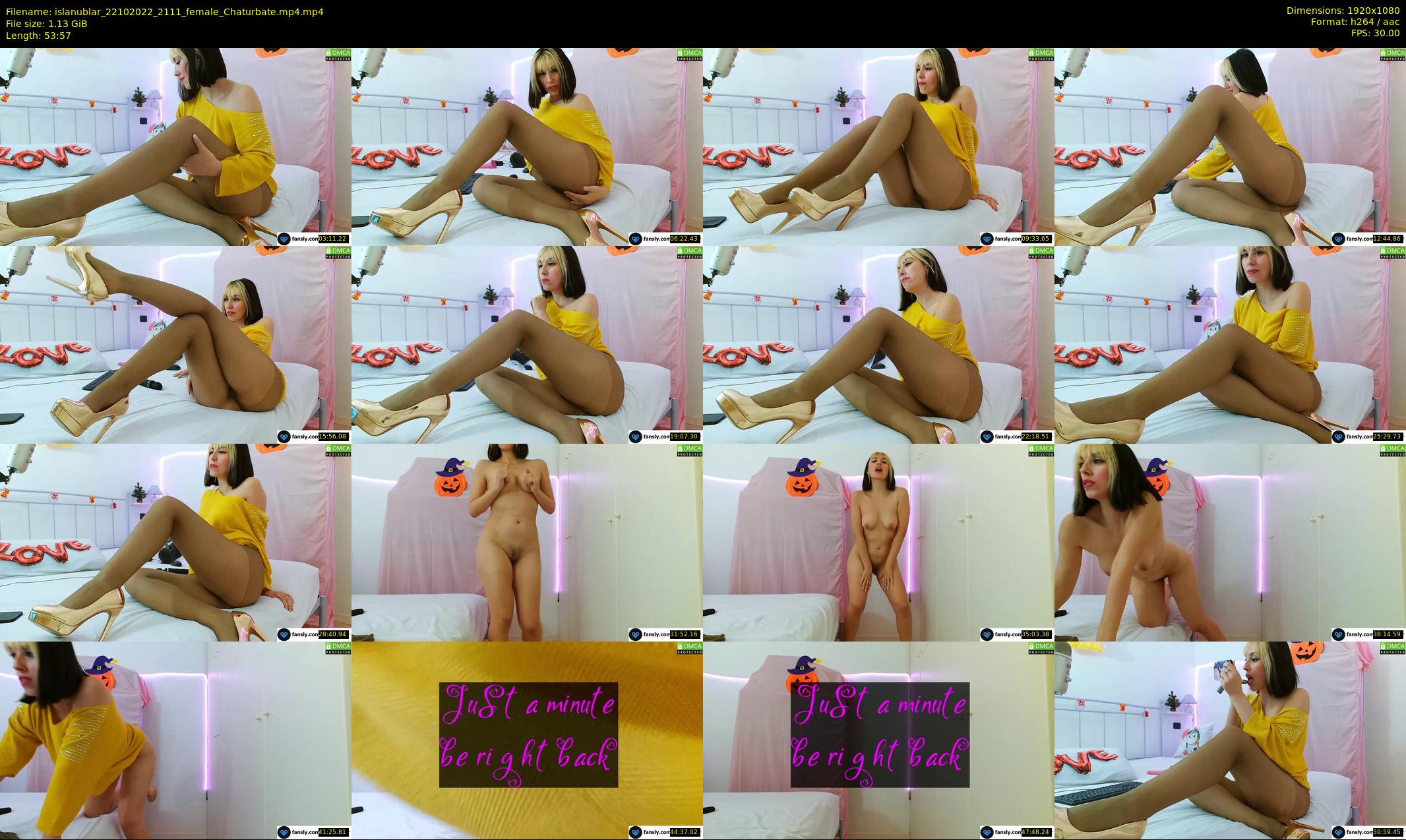 islanublar — 54 minute Chaturbate female cam show recording, 1080p, Oct 22, 2022