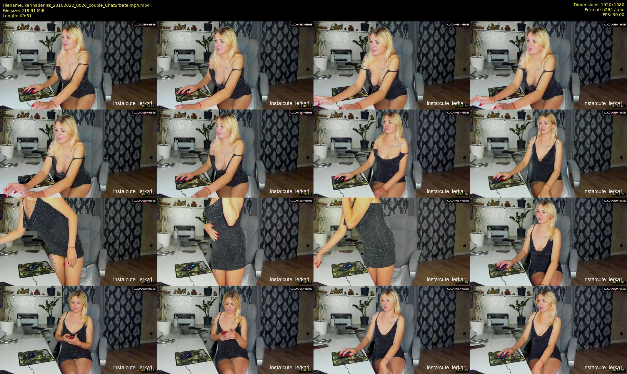 karinadeniss — 10 minute Chaturbate couple cam show recording, 1080p, Oct 23, 2022