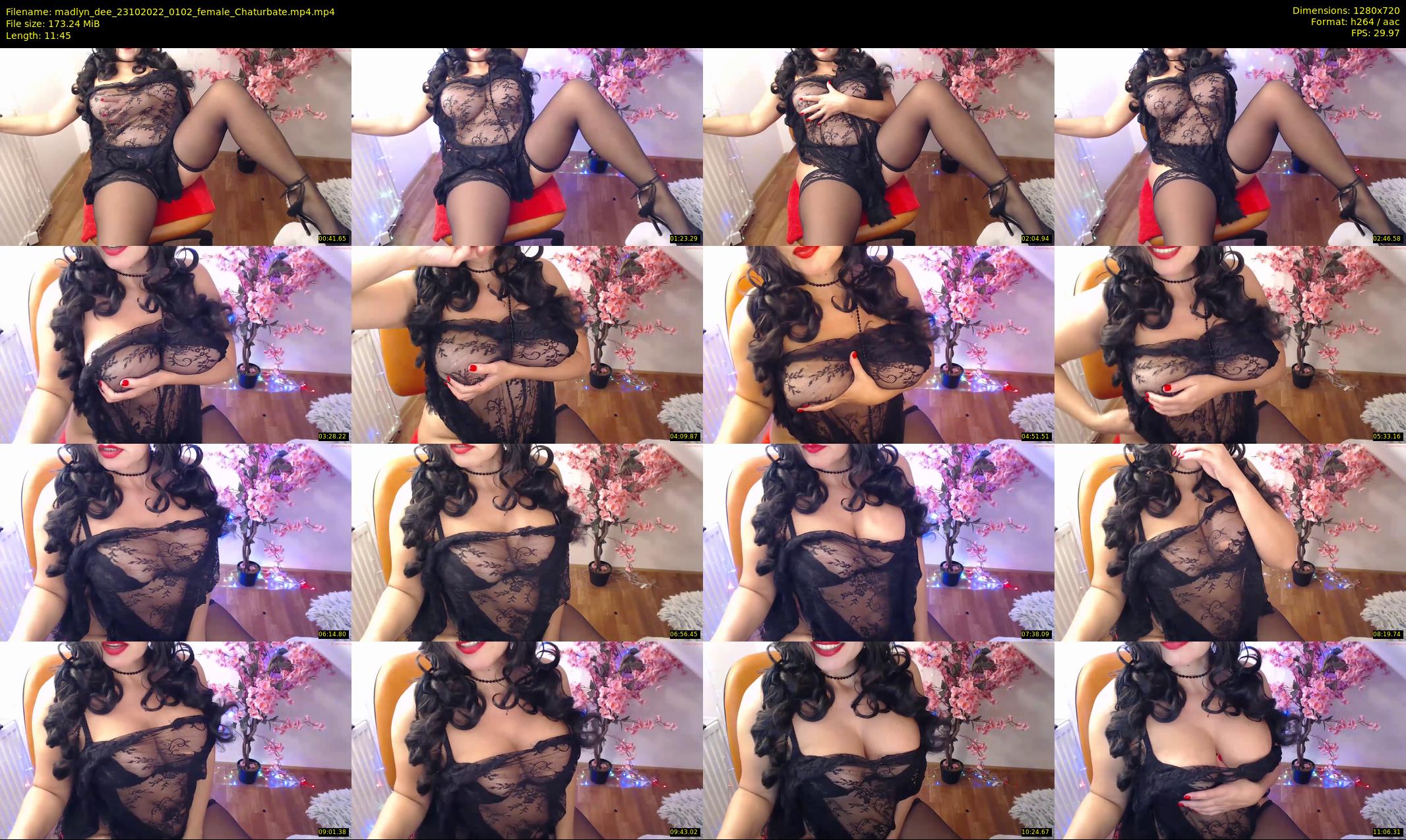 madlyn_dee — 12 minute Chaturbate female cam show recording, 720p, Oct 23, 2022