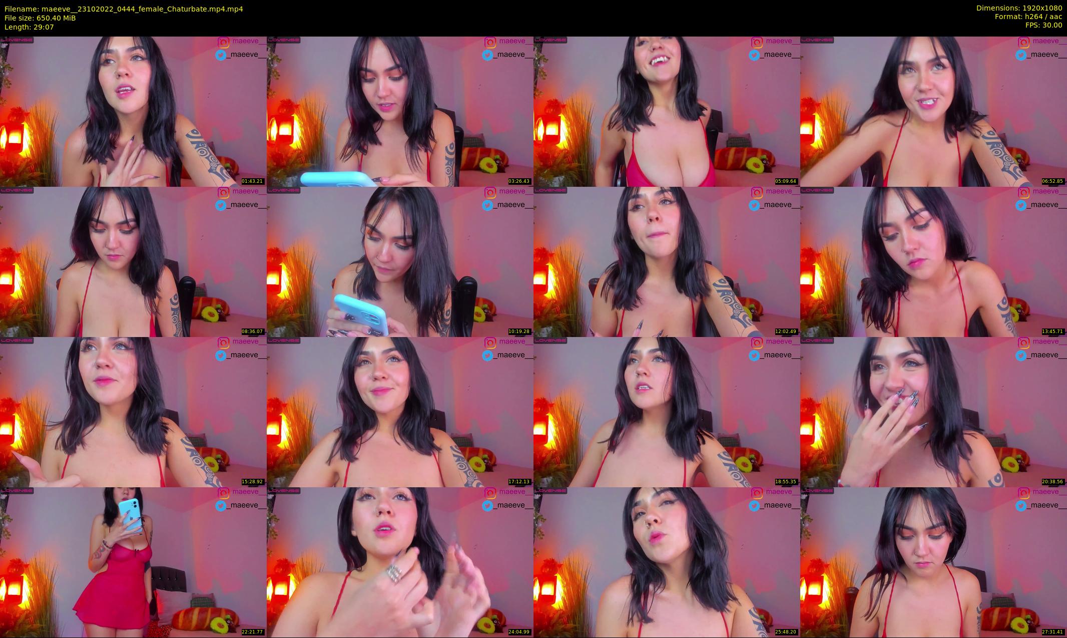 maeeve_ — 30 minute Chaturbate female cam show recording, 1080p, Oct 23, 2022