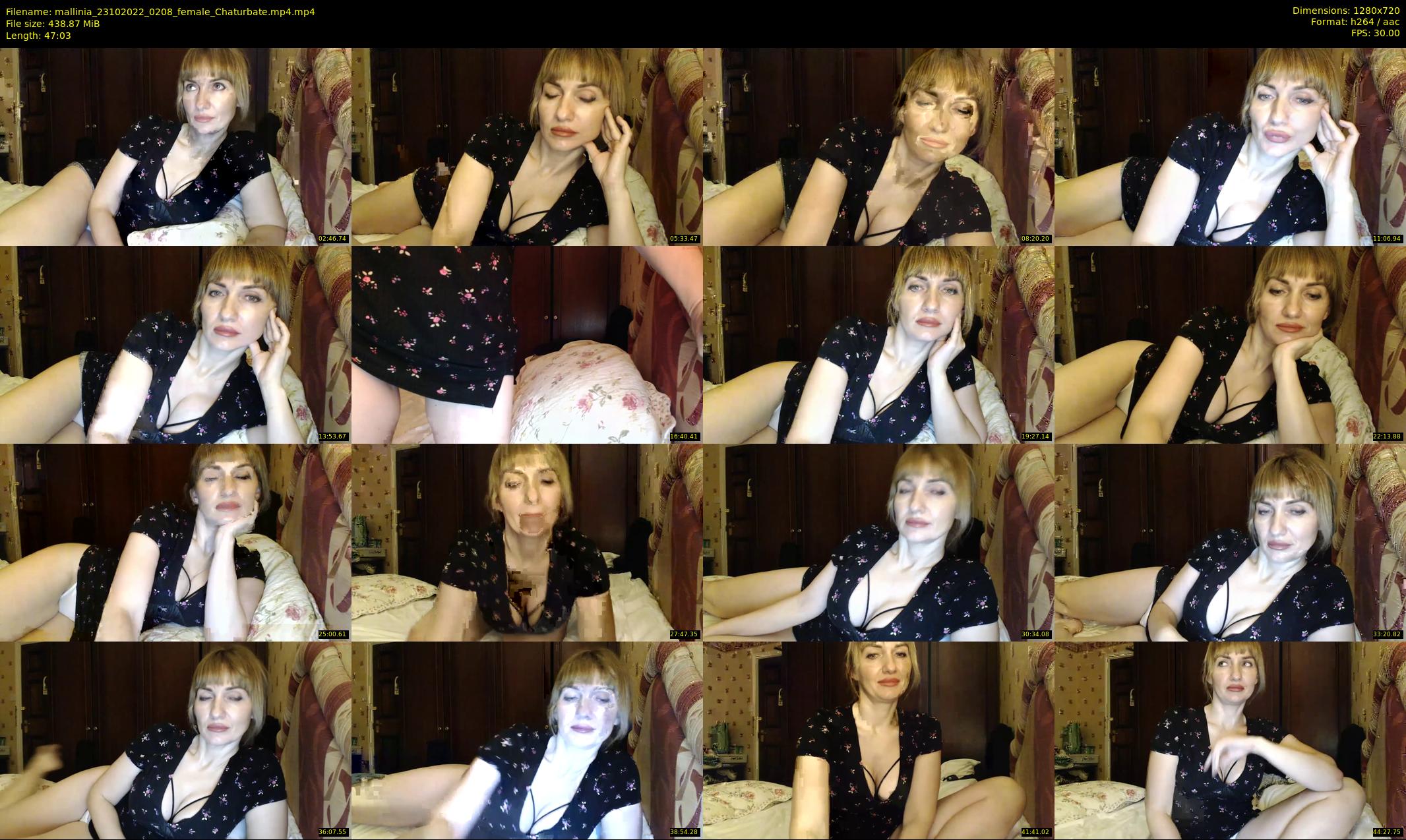 mallinia — 48 minute Chaturbate female cam show recording, 720p, Oct 23, 2022