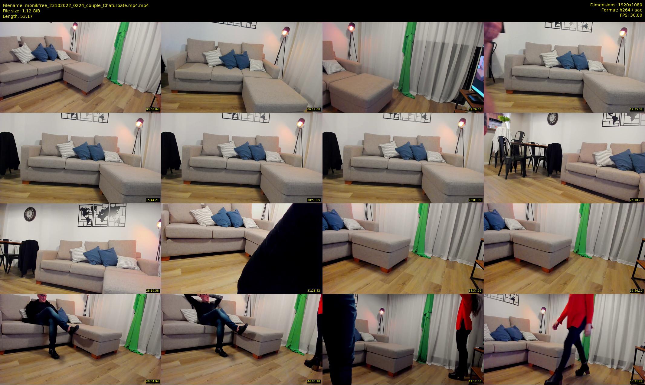monikfree — 54 minute Chaturbate couple cam show recording, 1080p, Oct 23, 2022