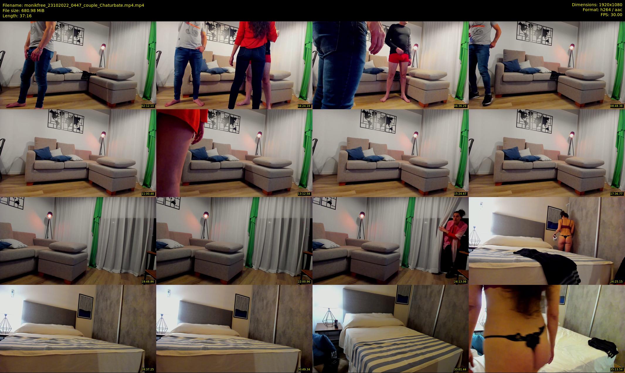 monikfree — 38 minute Chaturbate couple cam show recording, 1080p, Oct 23, 2022